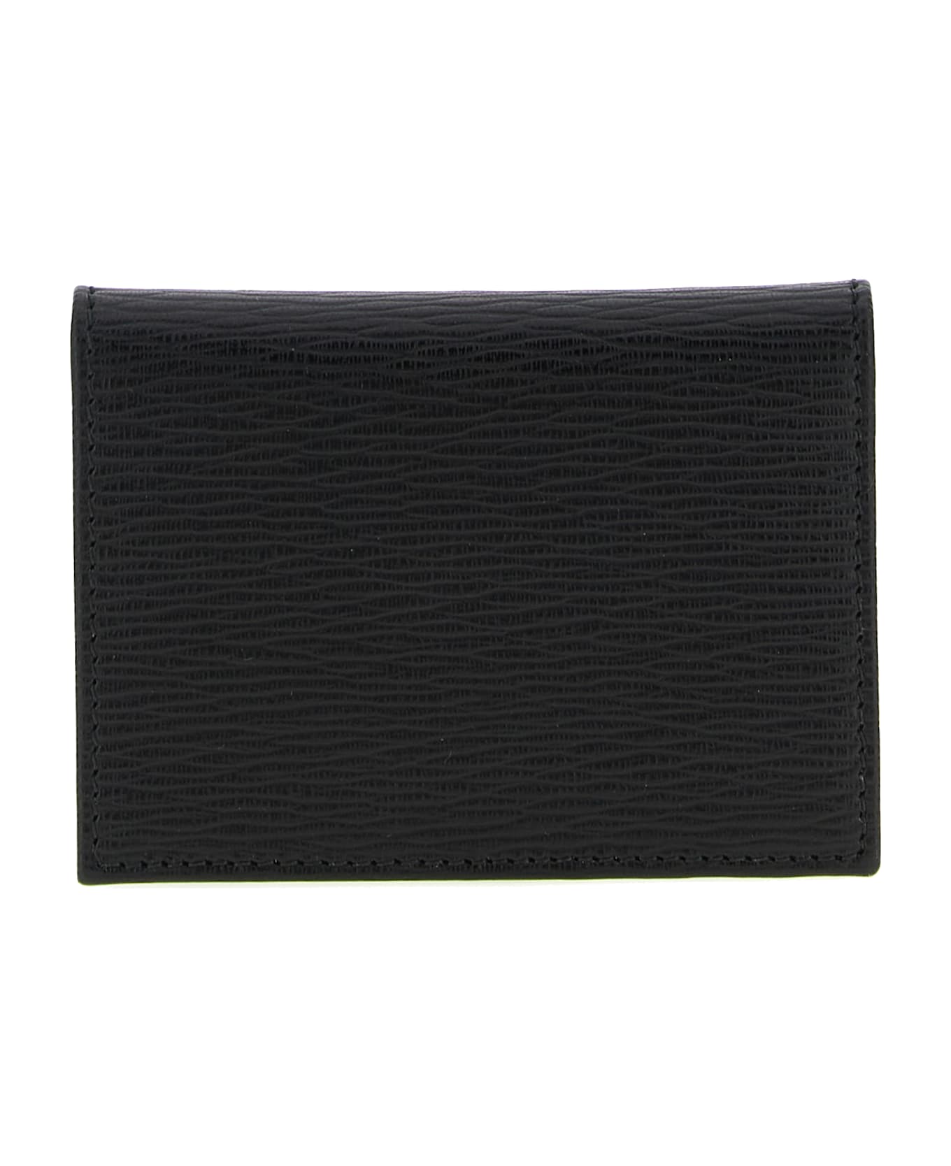 Ferragamo 'revival Gancio' Card Holder - Black  