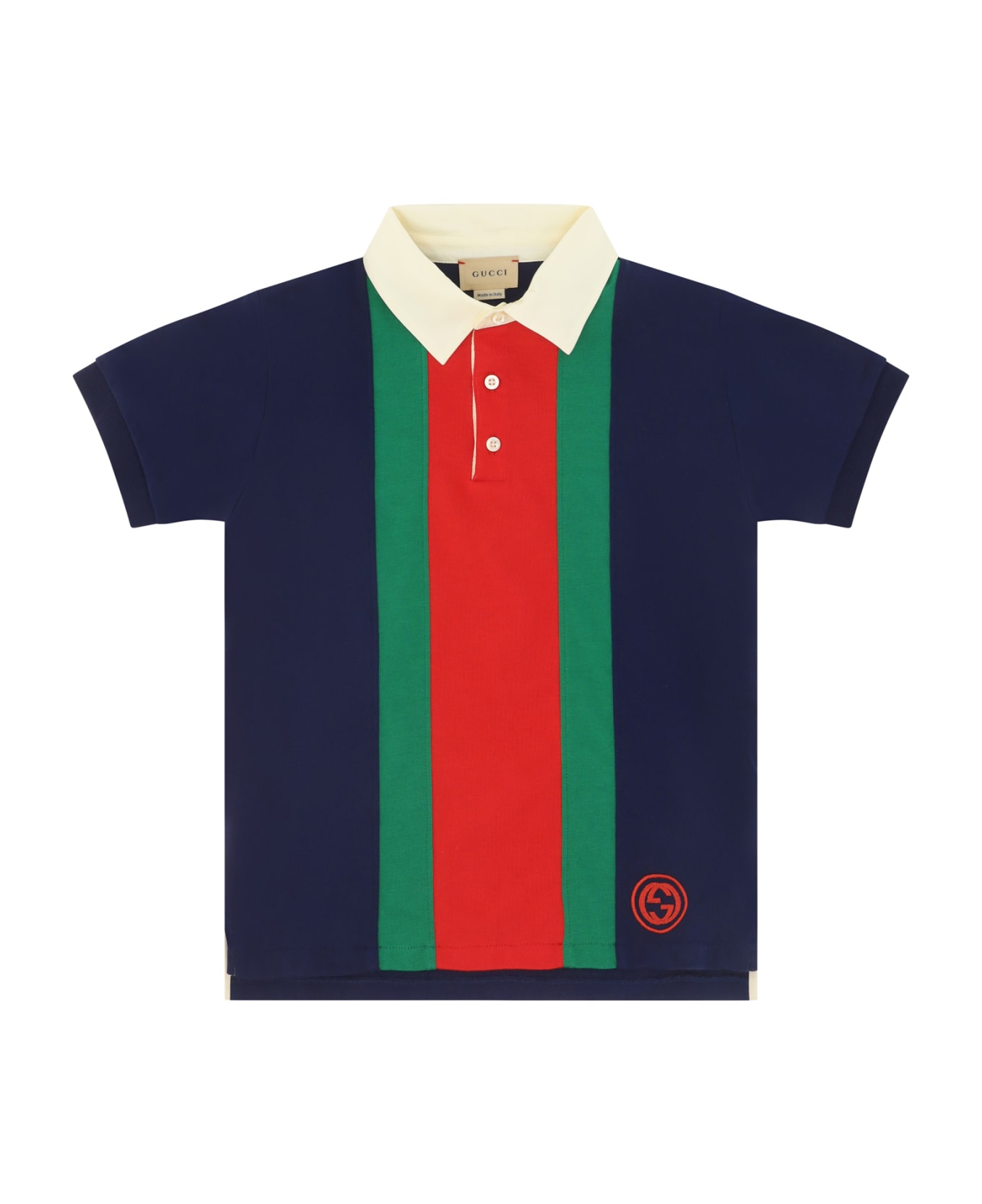 Gucci Polo Shirt For Boy - Wintery Sky/mc Tシャツ＆ポロシャツ