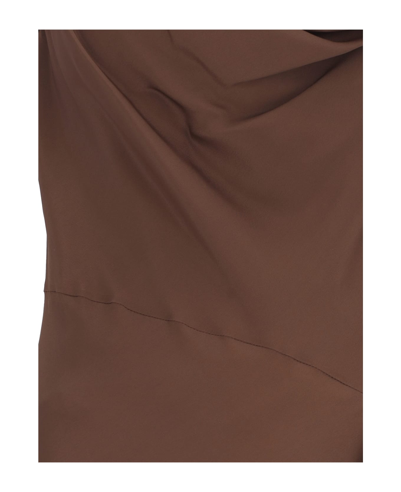 Dries Van Noten Maxi Sheath Dress - Brown