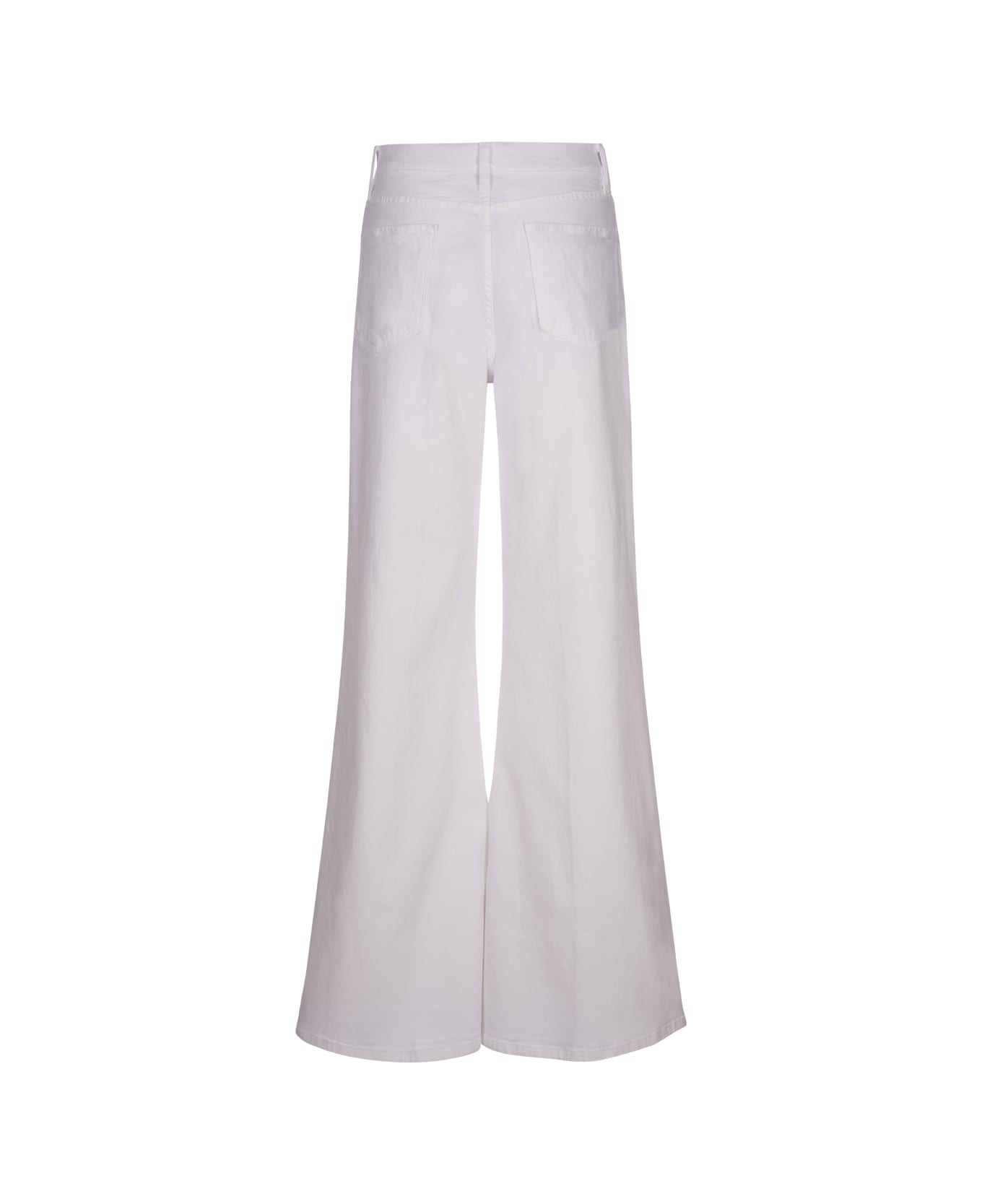 Frame Le Palazzo Jeans In White - White