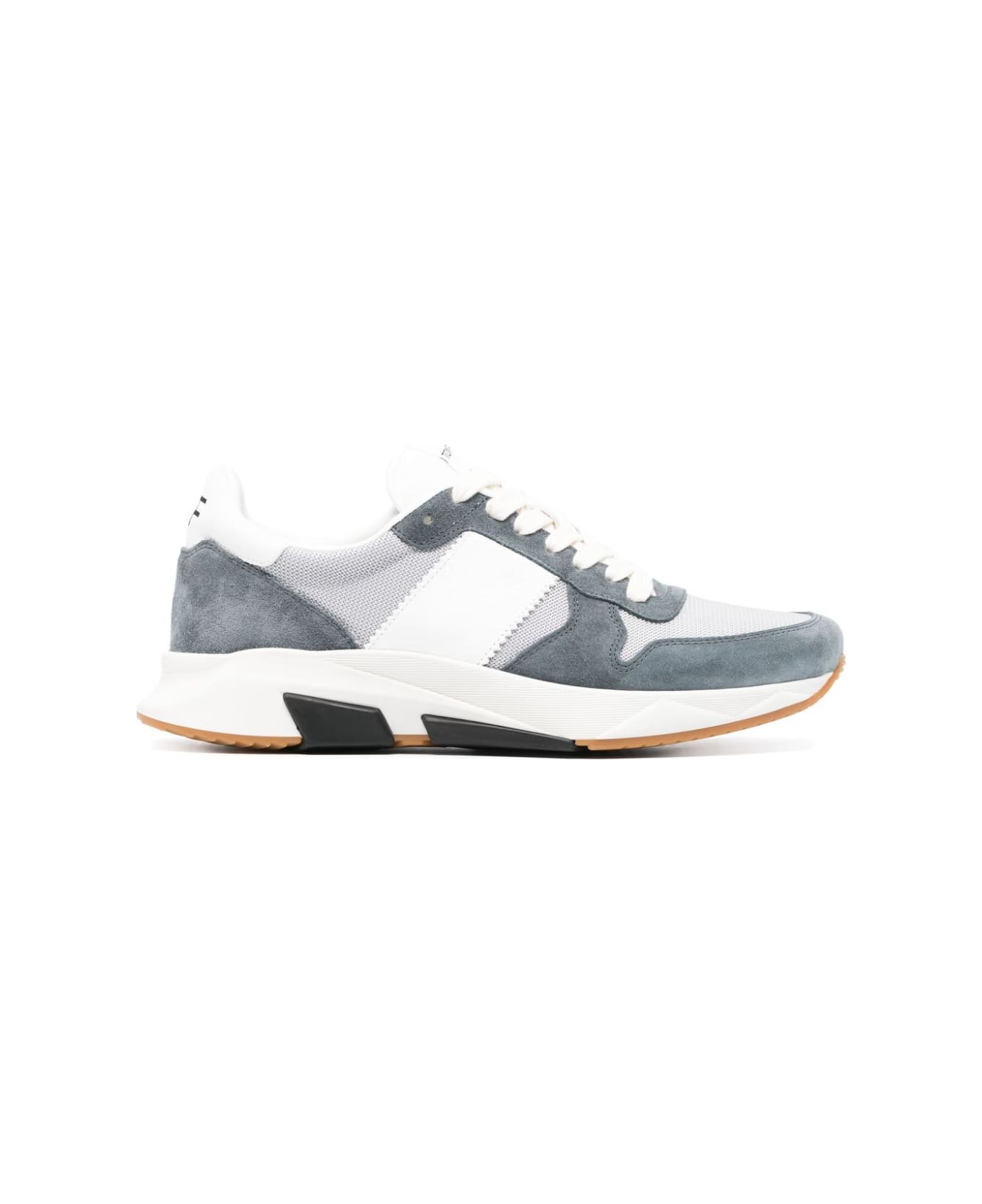 Tom Ford Low Top Sneakers - Silver Petrol Blue White