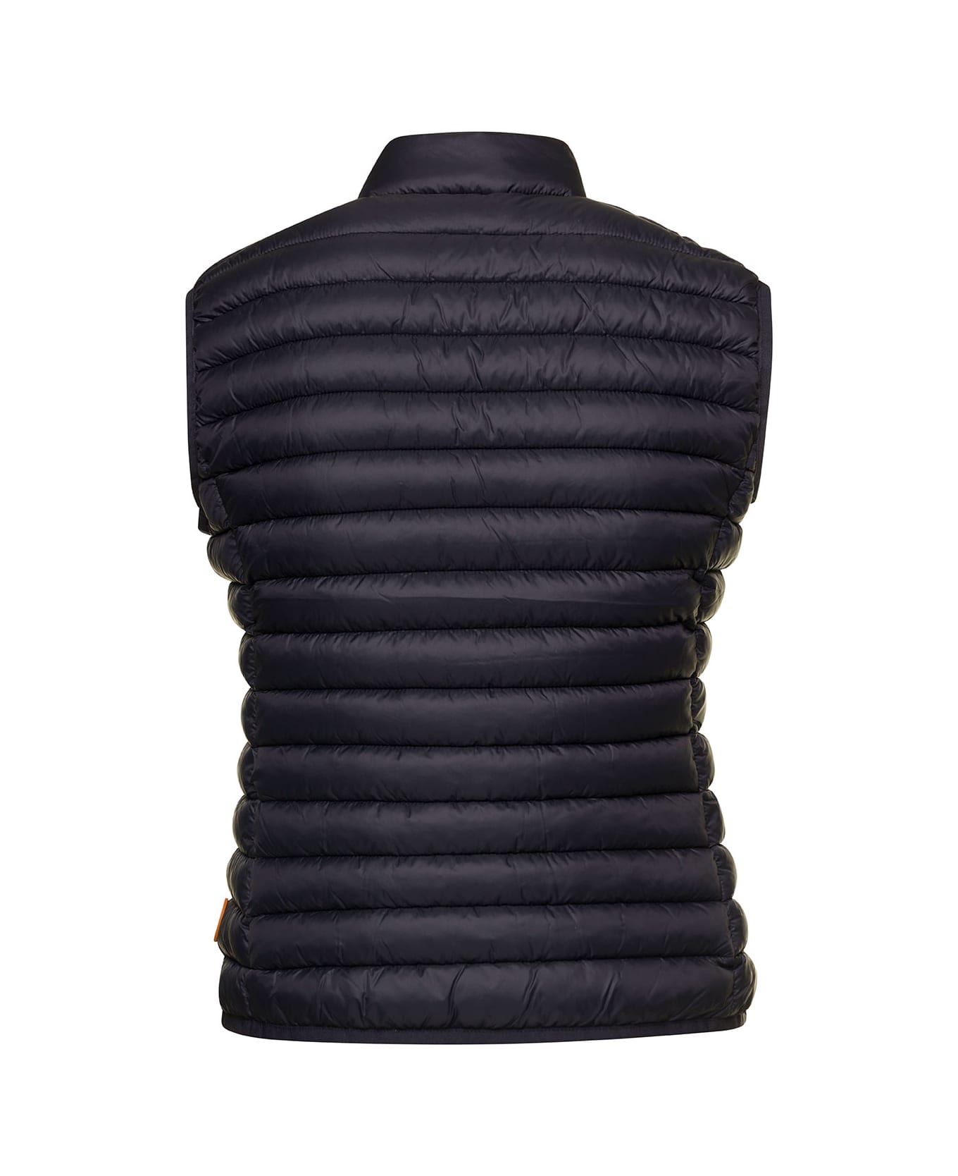 Save the Duck Black Sleeveless Puffer Jacket With Zip In Nylon Woman ベスト