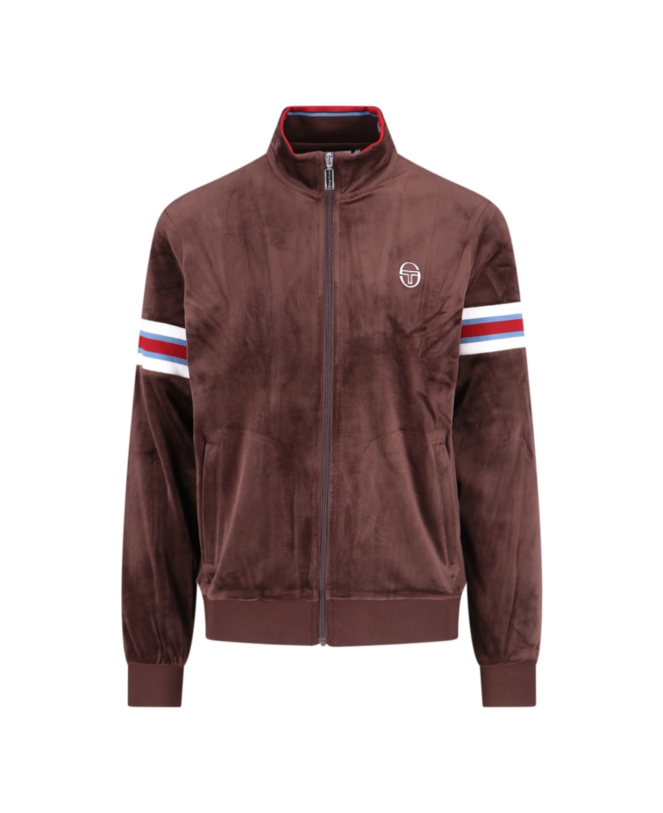 Sergio Tacchini 'ostuni' Zip Sweatshirt - Brown