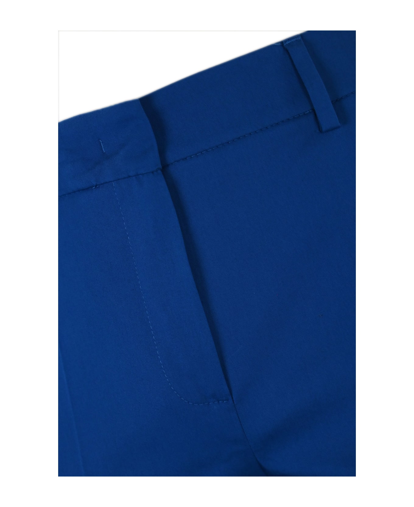 Weekend Max Mara 'cecco' Stretch Cotton Trousers - Oltremare