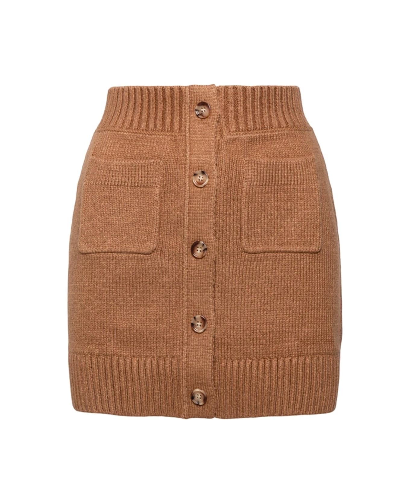 Burberry Knitted Mini Skirt - Brown スカート