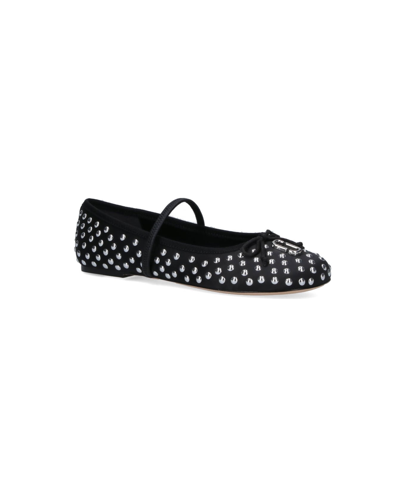Marc Jacobs "the Studded Sabrina" Ballet Flats - Black  