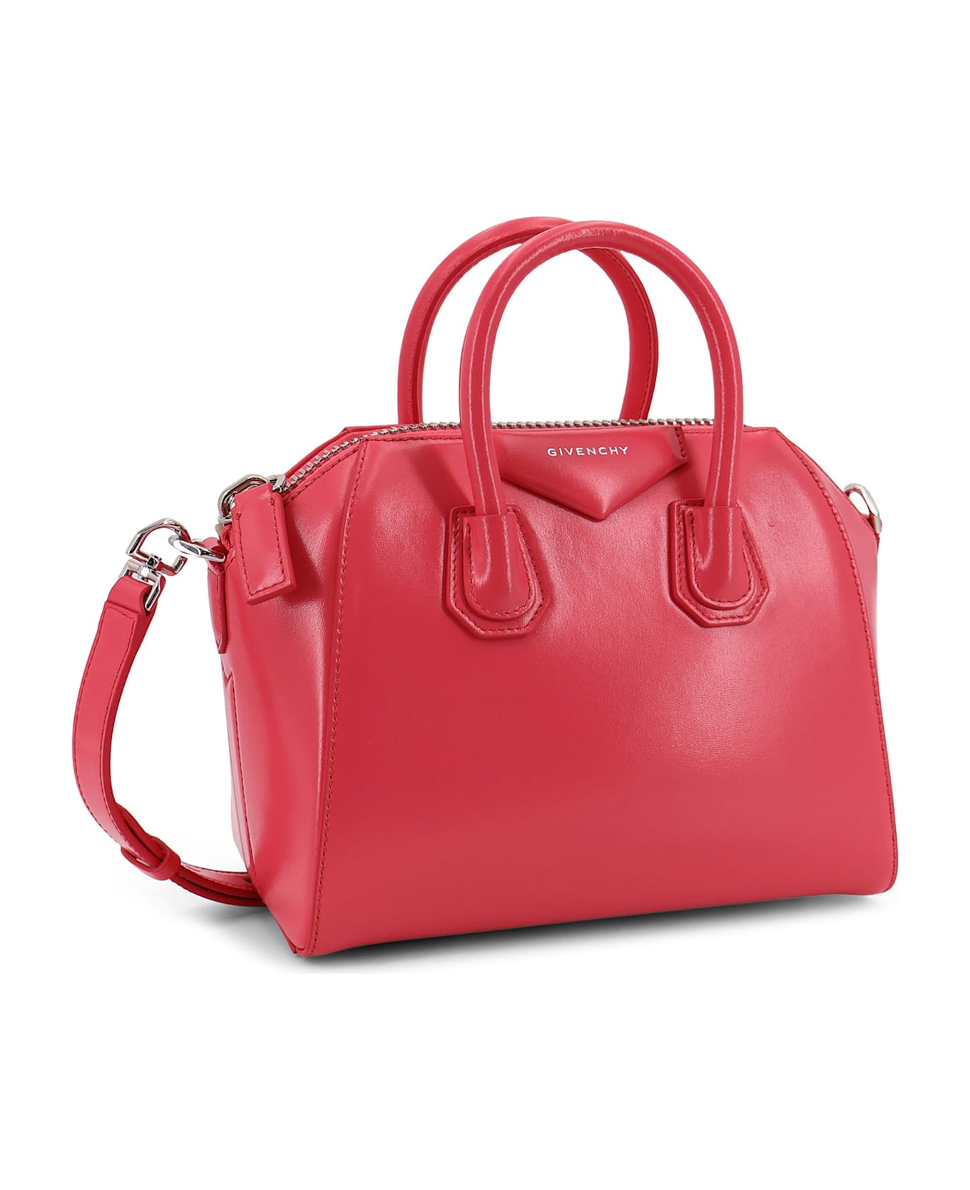 Givenchy Antigona Mini Leather Crossbody Bag - BRIGHT PEACH