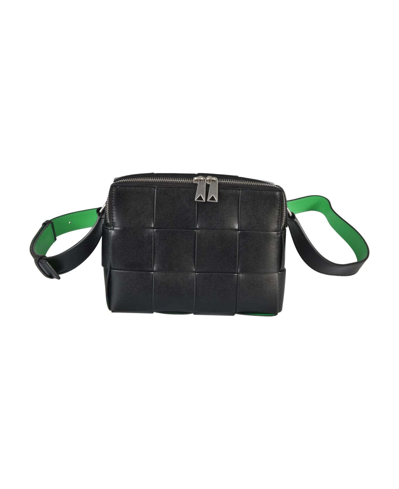Bottega Veneta Small Urban Leather Shoulder Bag - Black