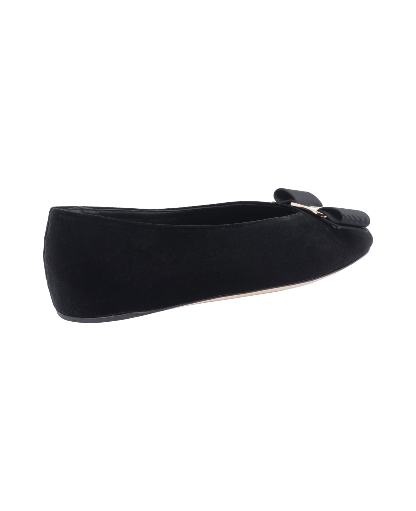 Ferragamo Vara Bow Ballets - BLACK