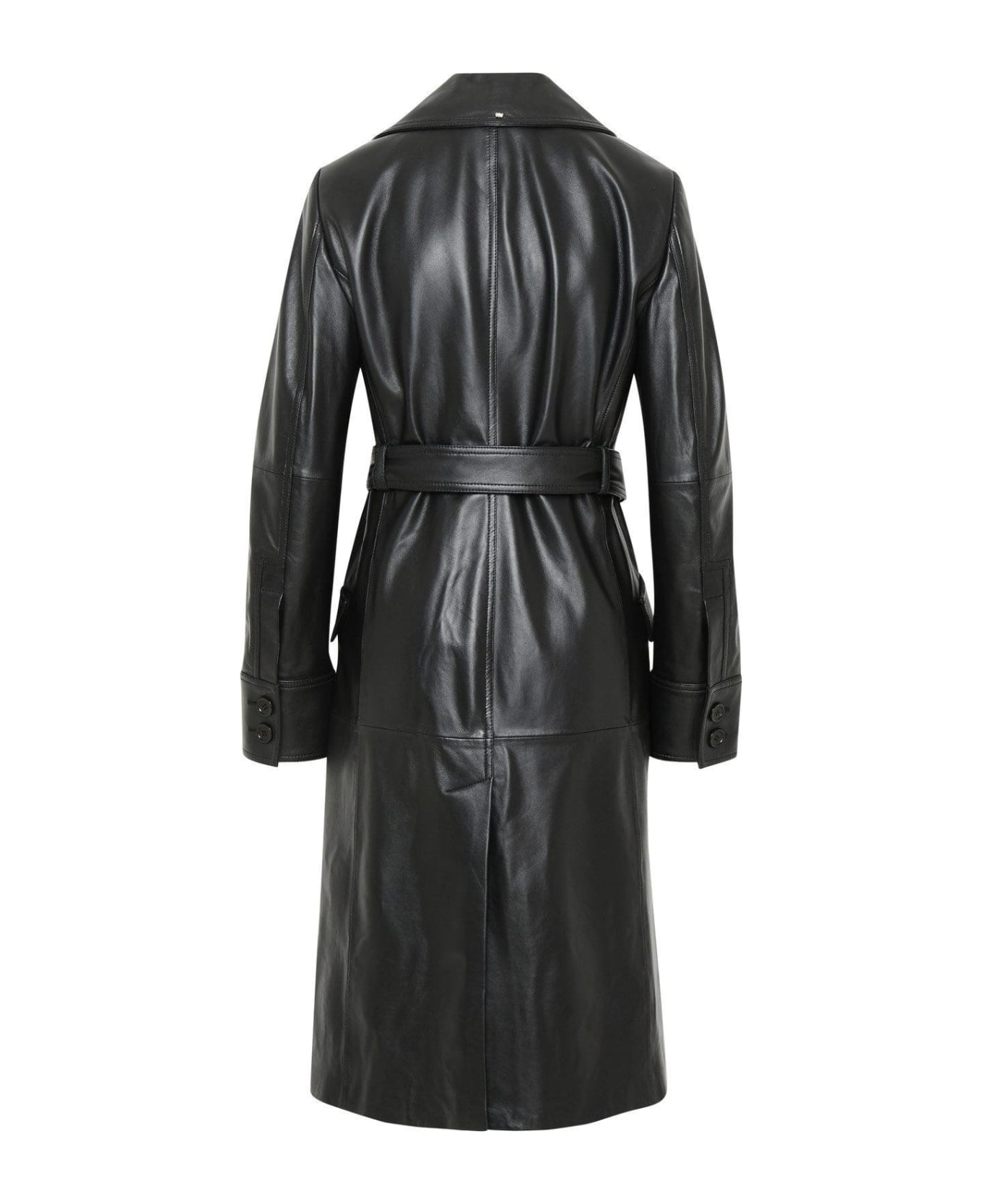 SportMax Borneo Leather Trench Coat | italist