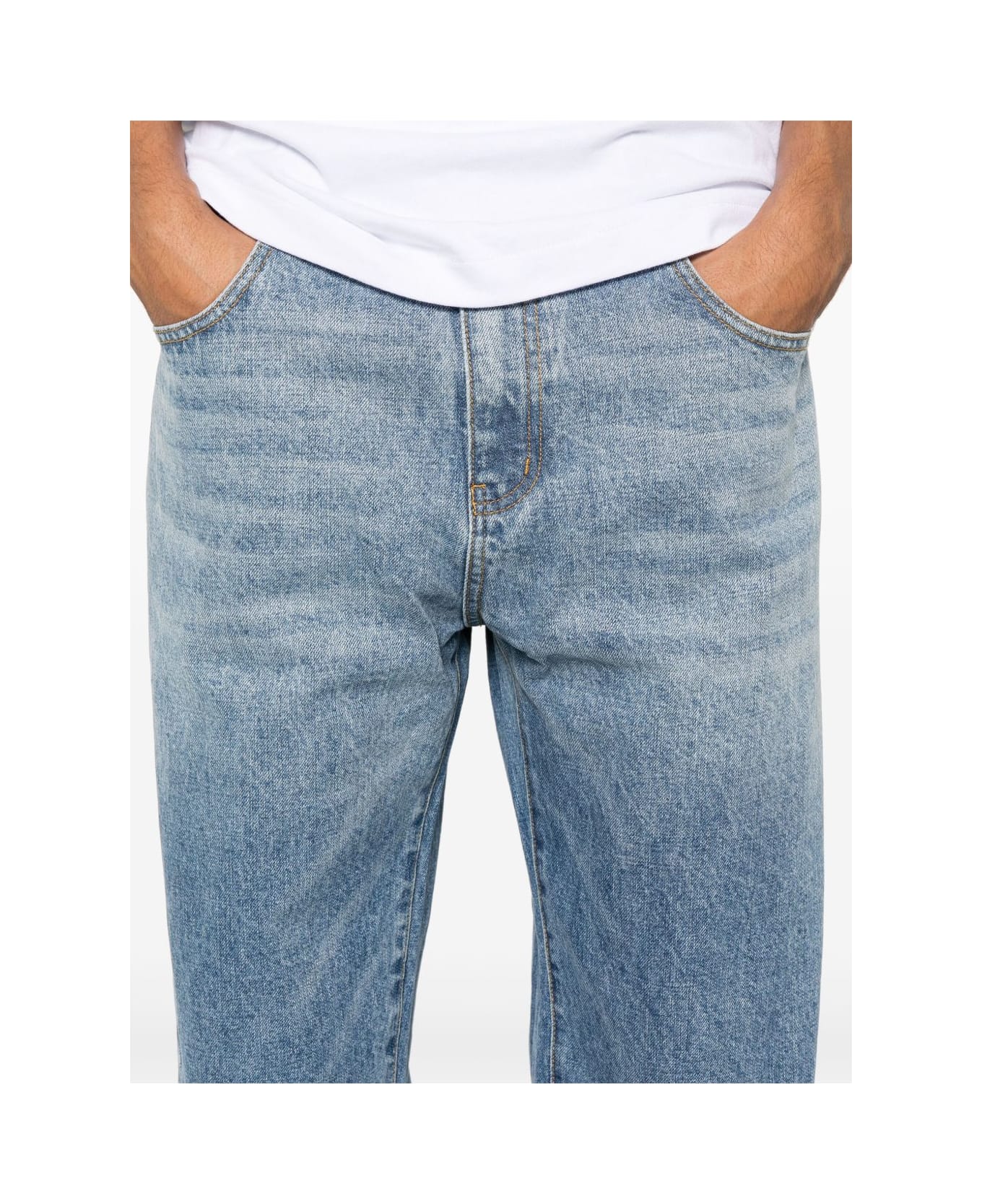 Billionaire Astro Denim Cotton Jeans - Blue
