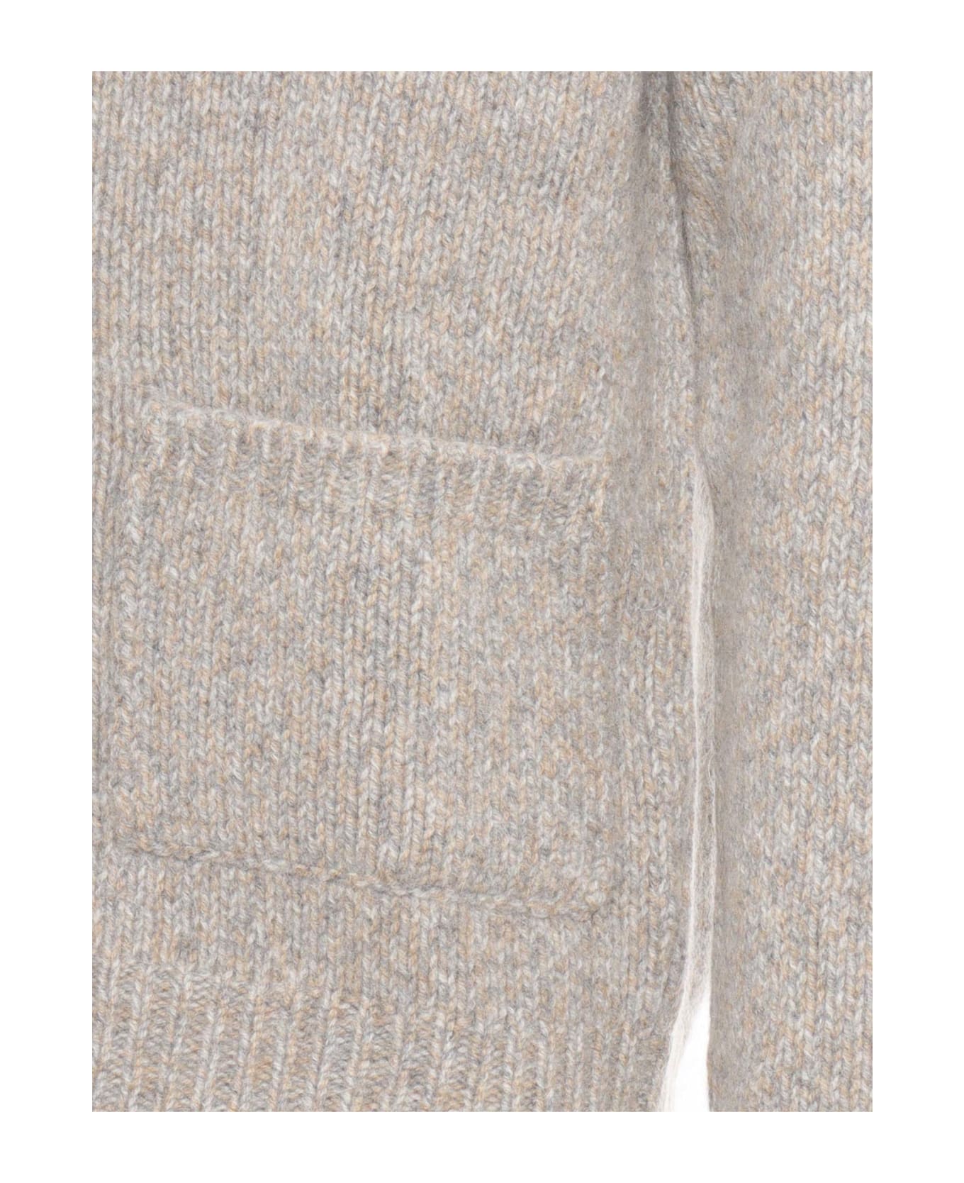 Fedeli Button Cardigan L/s Knitted Sweater Man - MULTICOLOR