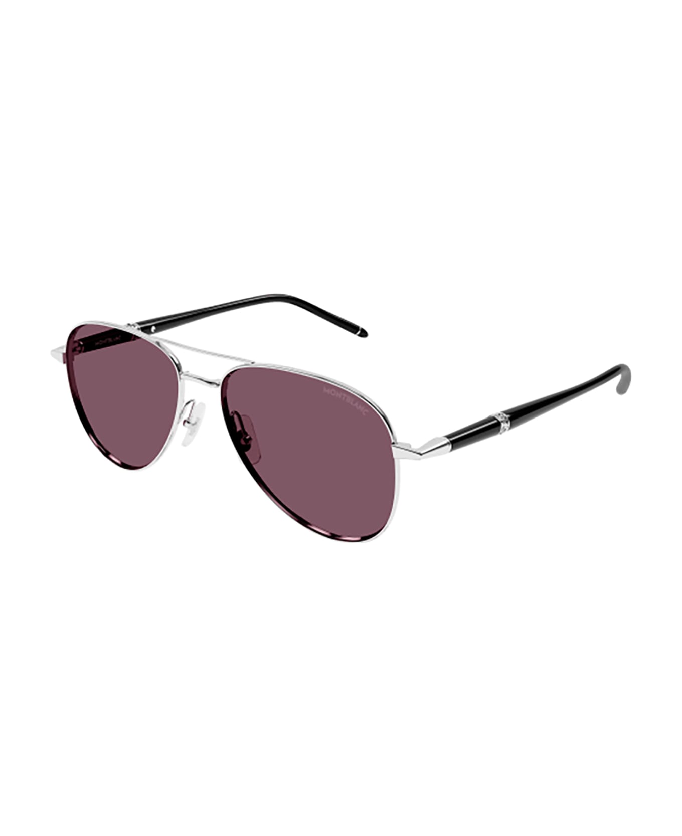 Montblanc MB0345S Sunglasses - Silver Black Violet サングラス