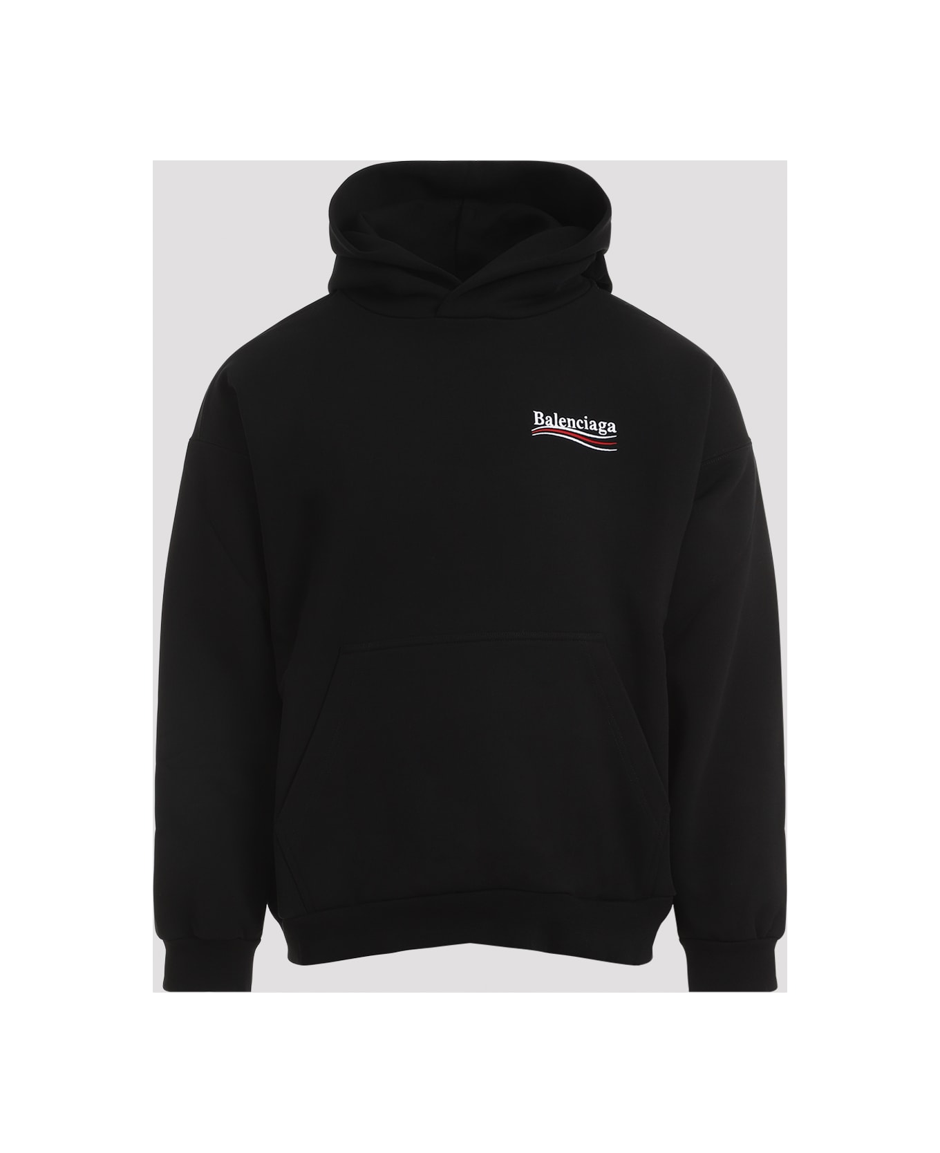 Balenciaga Cotton Sweatshirt With Logo - BLACKWHITE