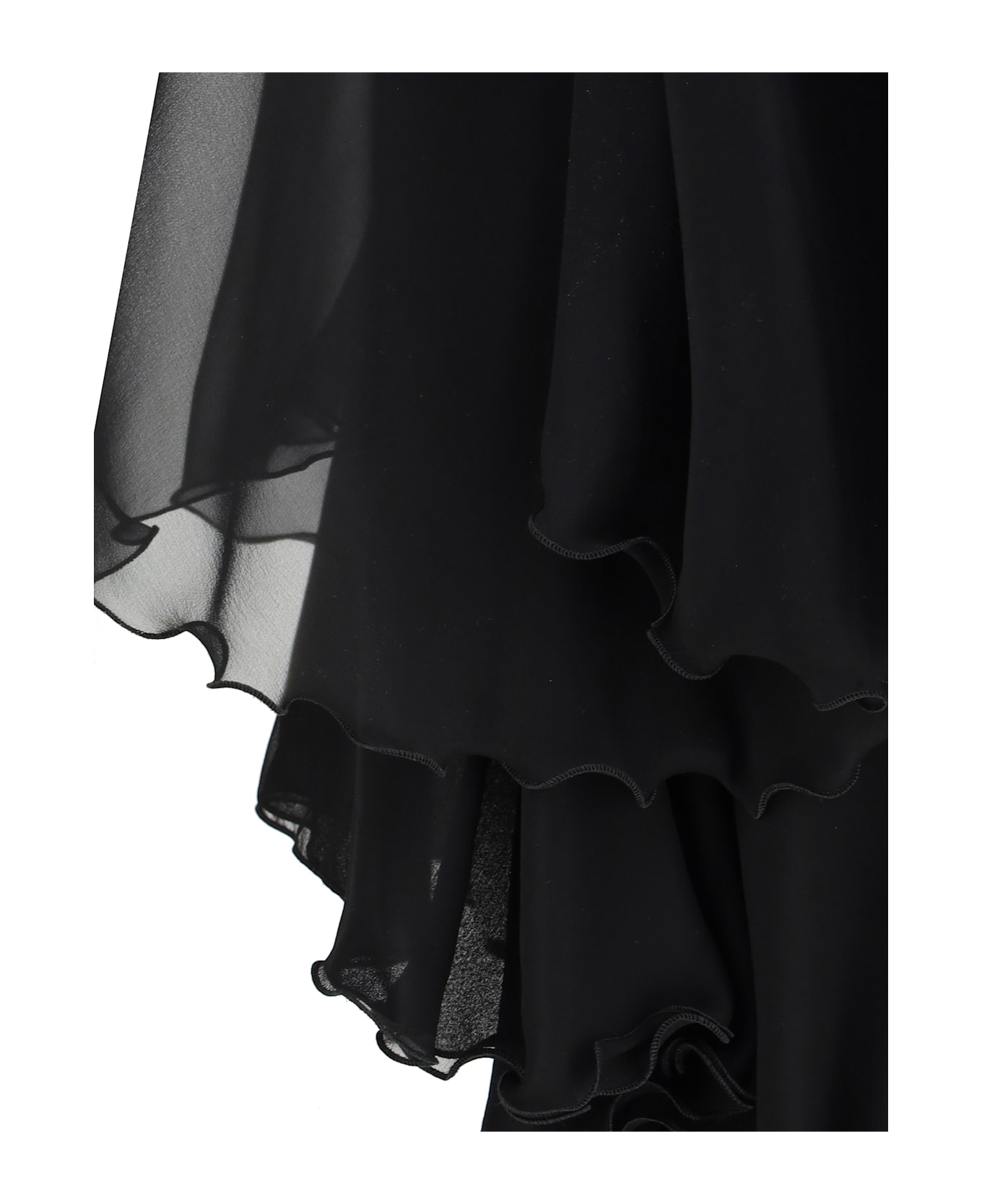 Saint Laurent Silk Crepe Playsuit