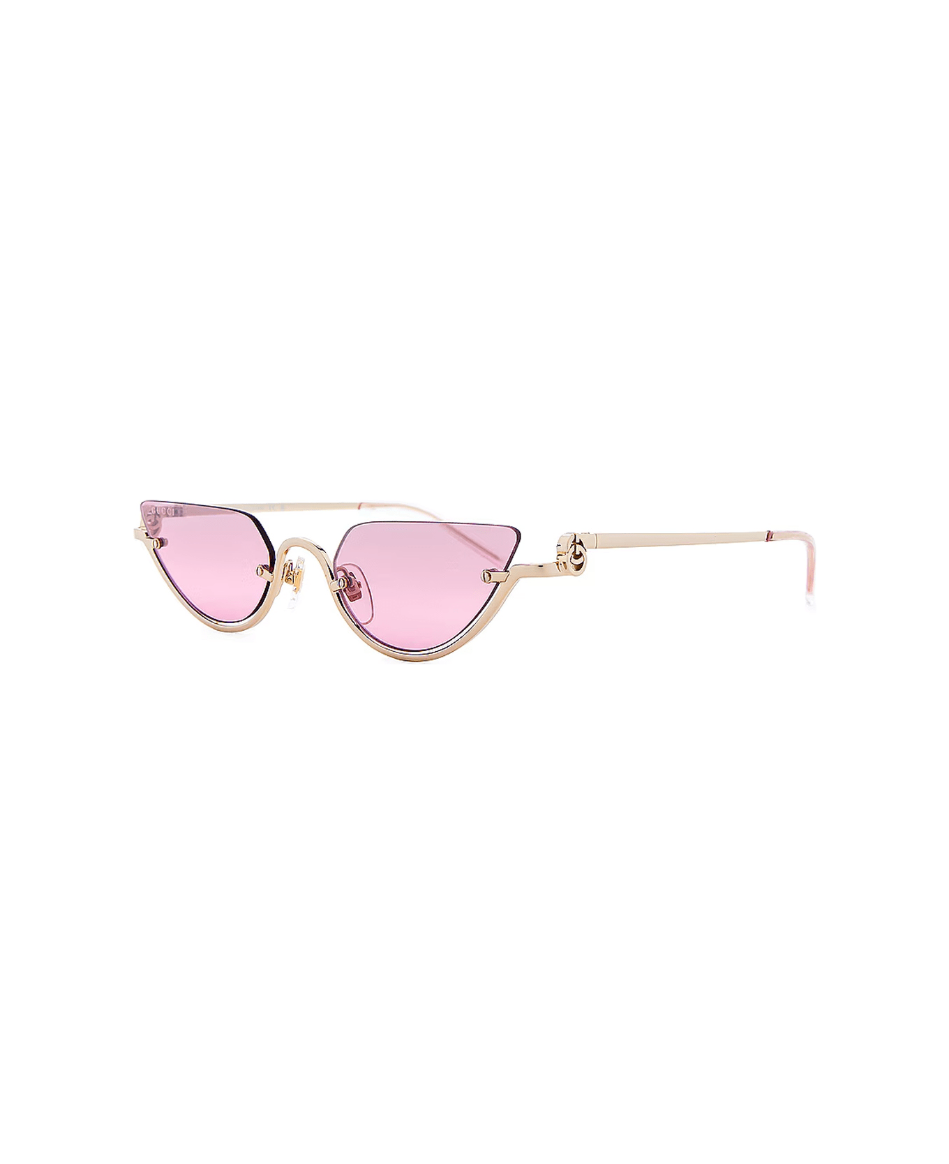 Gucci Eyewear Gg1603s Linea Gg Logo 003 Gold Pink Sunglasses - Oro