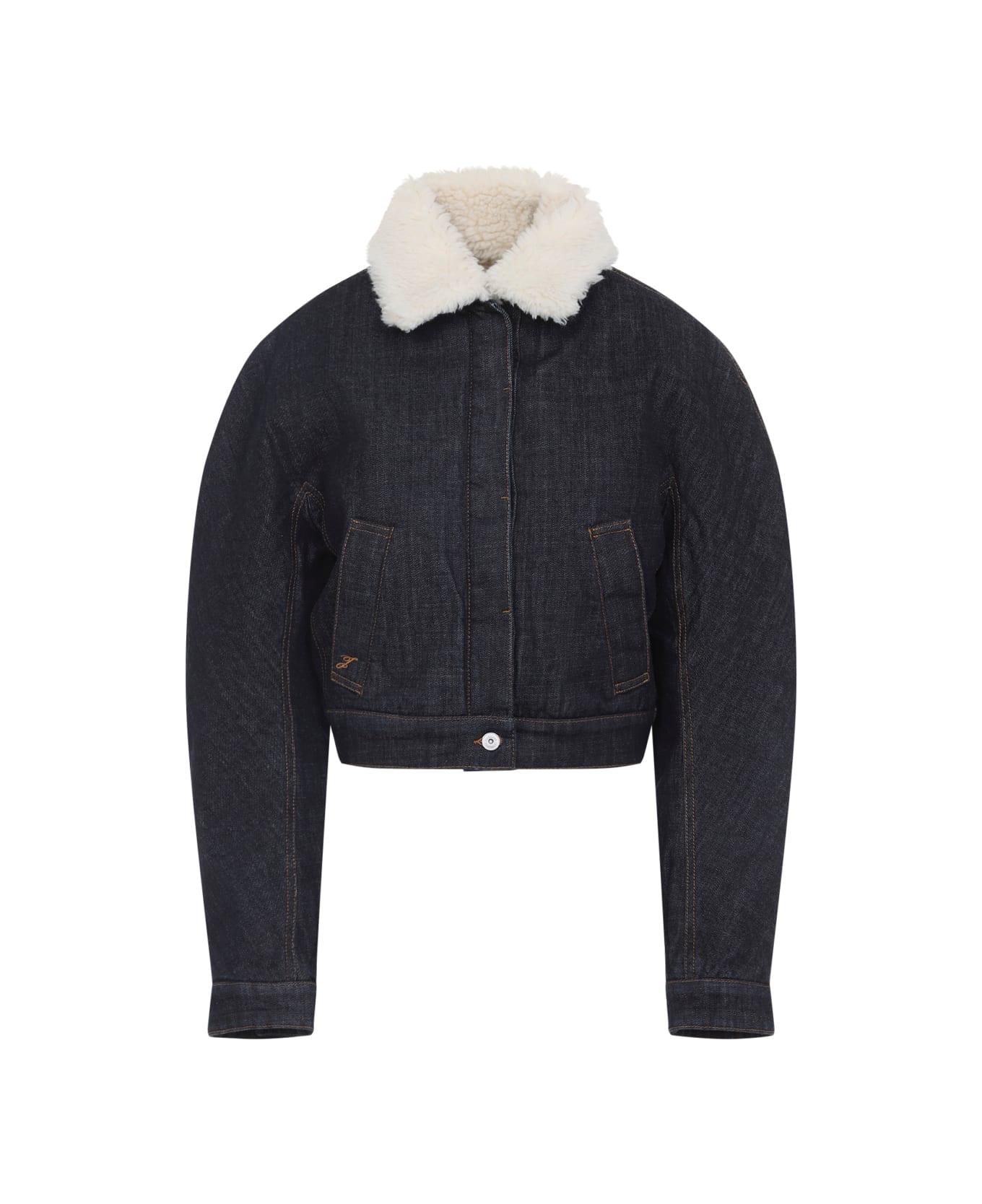 Jacquemus Ovalo De-nimes Jacket - Dark Navy