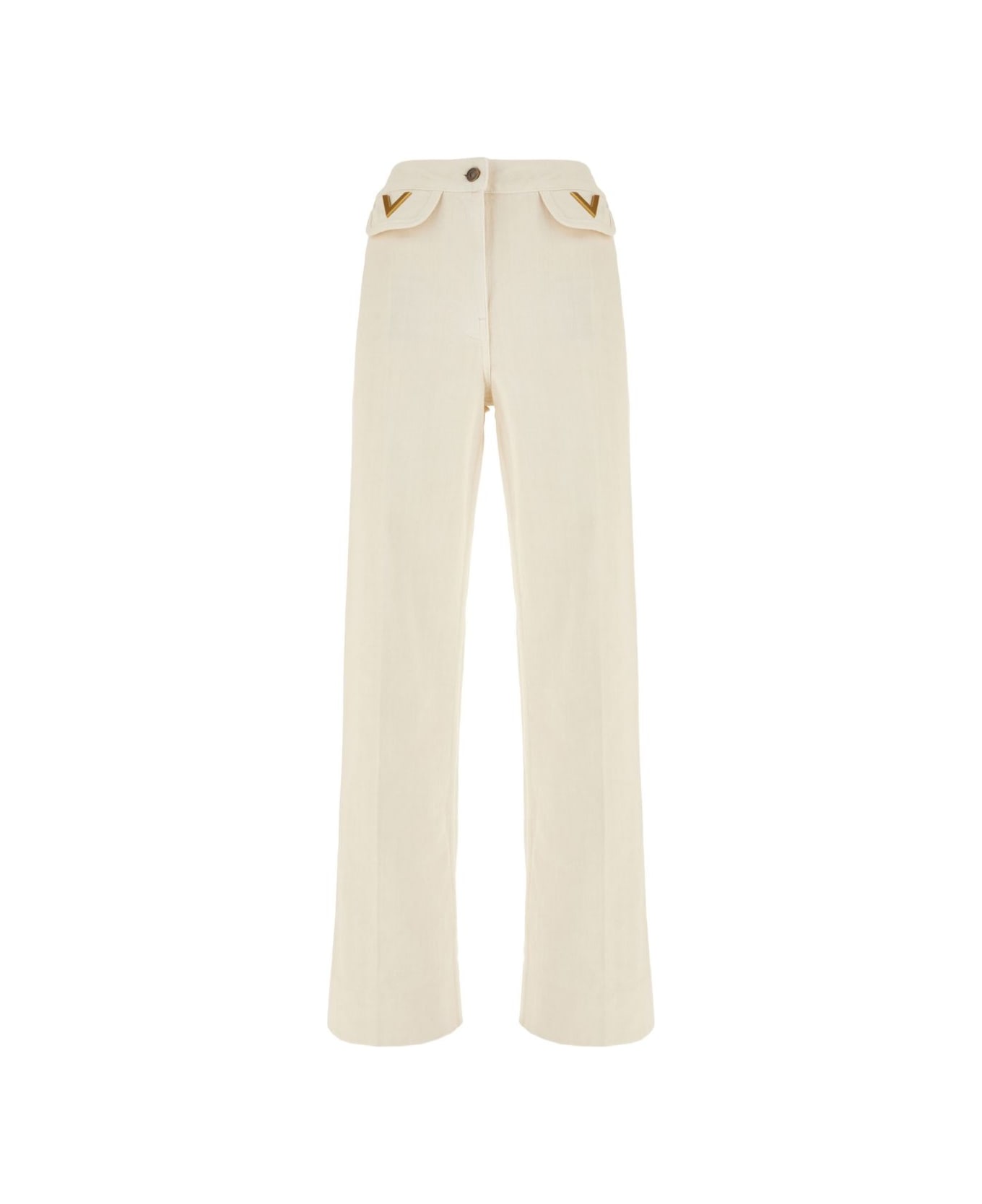Valentino Garavani Jeans With Pockets - White