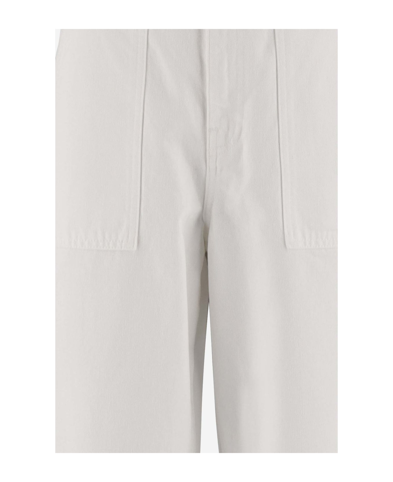 Khaite Cotton Denim Jeans - White