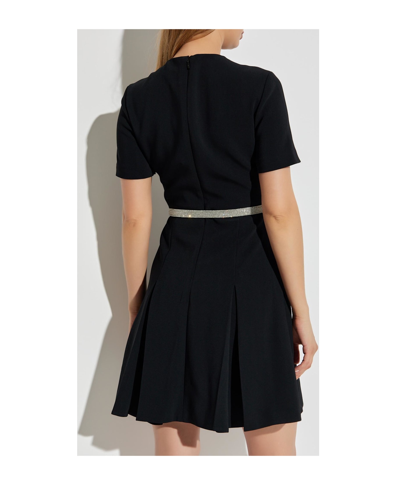 Versace Dress With A Waist Belt - Black