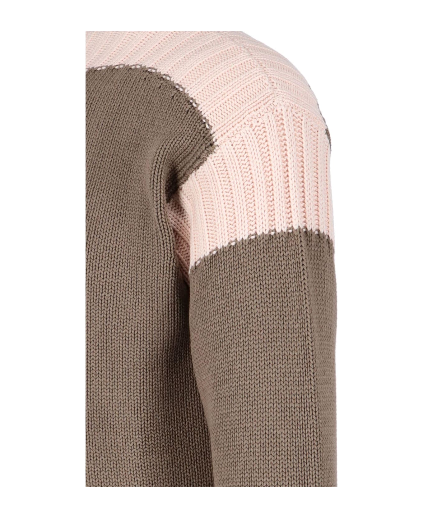 Fendi Two Colour Sweater - BEIGE ニットウェア