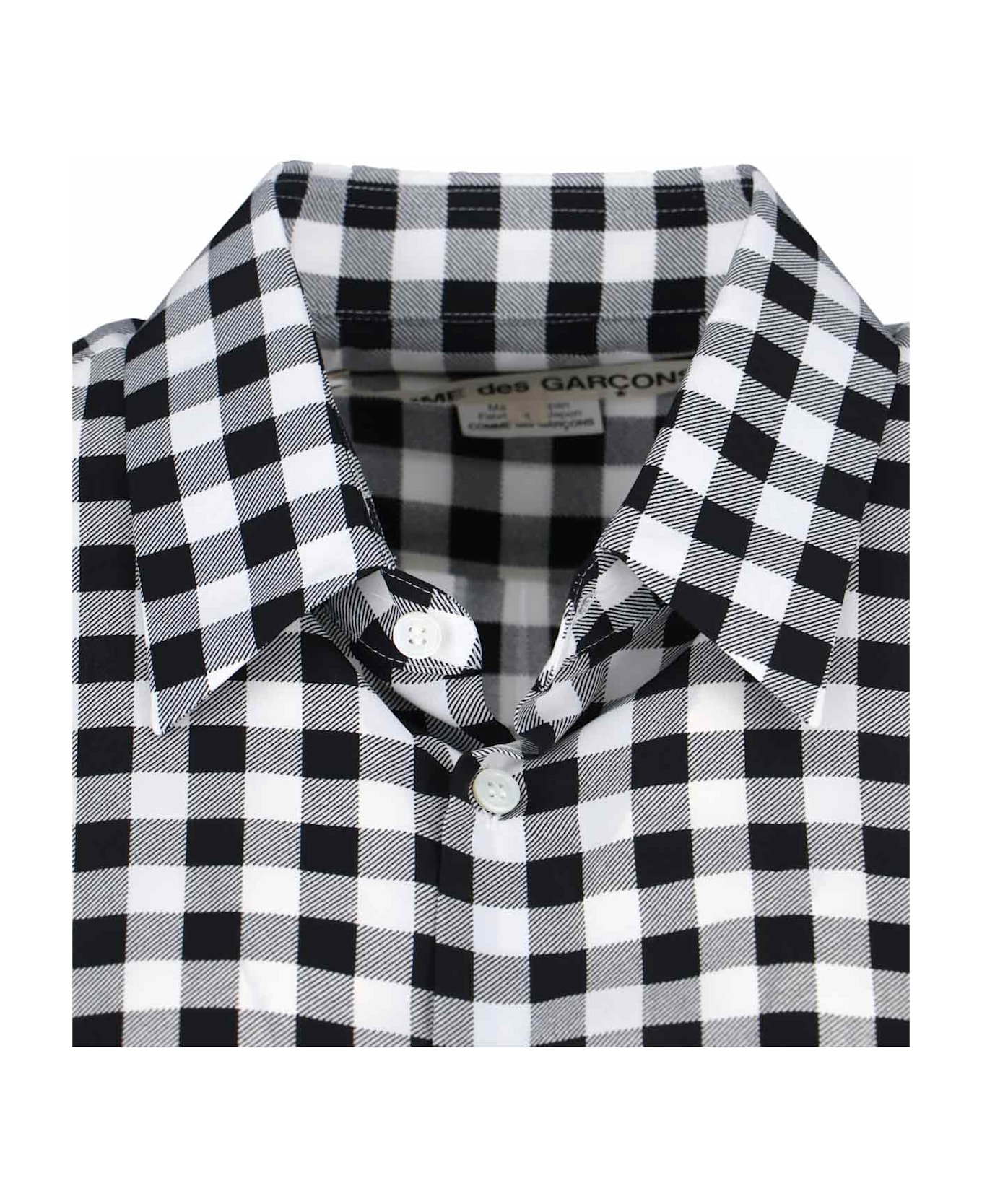 Comme des Garçons Checked Shirt - Black  