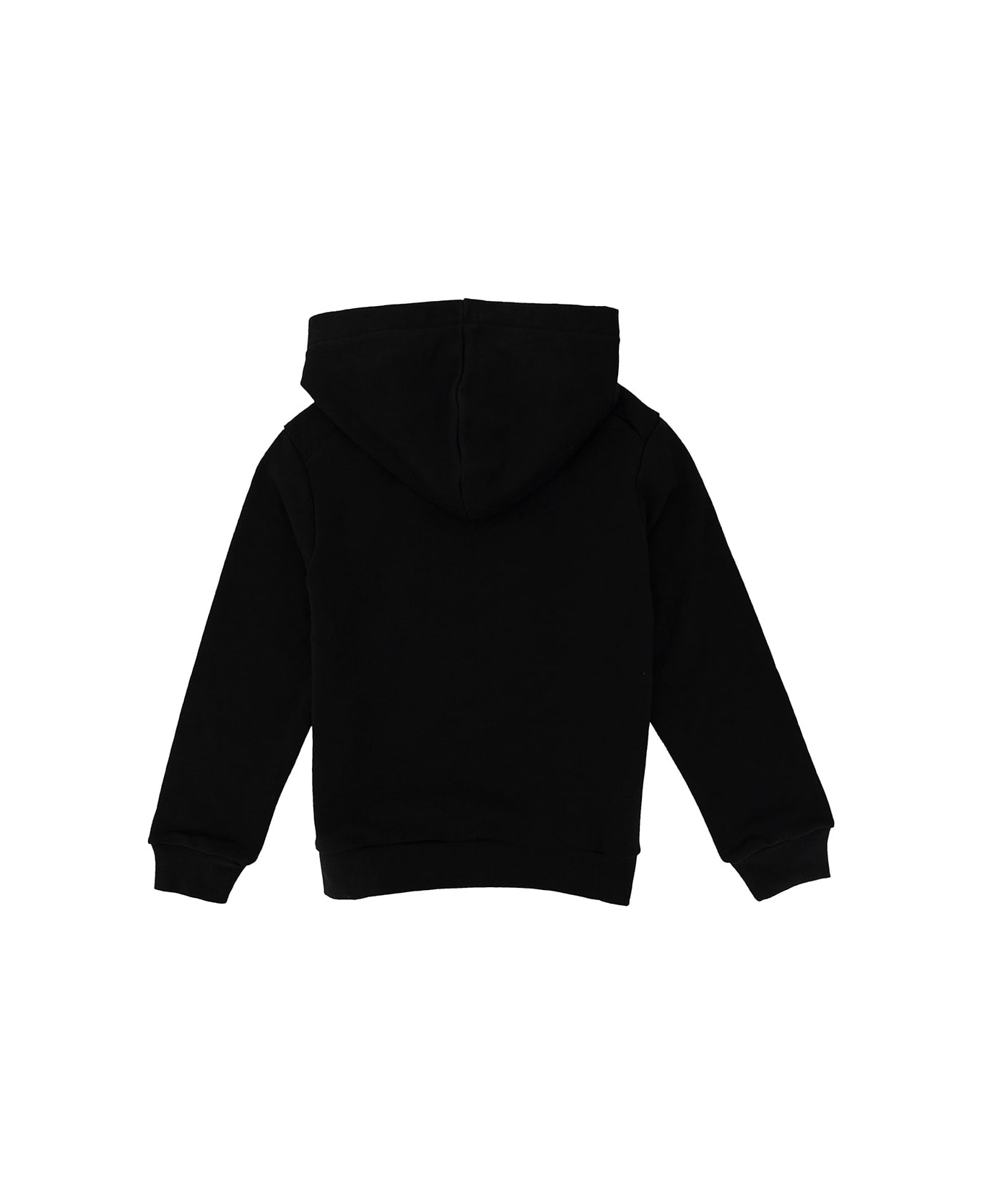 Marni Black Hoodie With Logo Lettering Print In Cotton Boy - Black ニットウェア＆スウェットシャツ