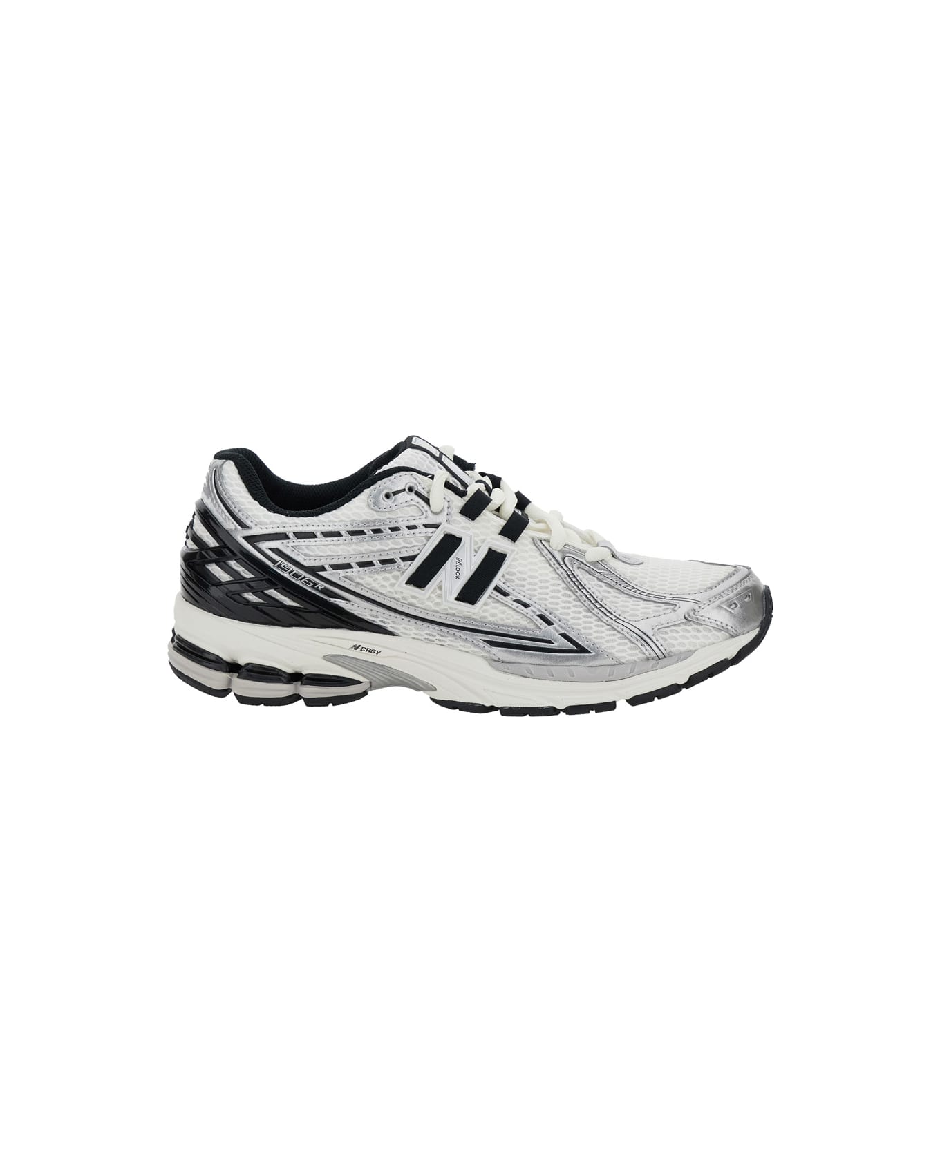 New Balance Multicolor Low Top Sneakers With Logo Detail On The Rear In Tech Fabric Man - White