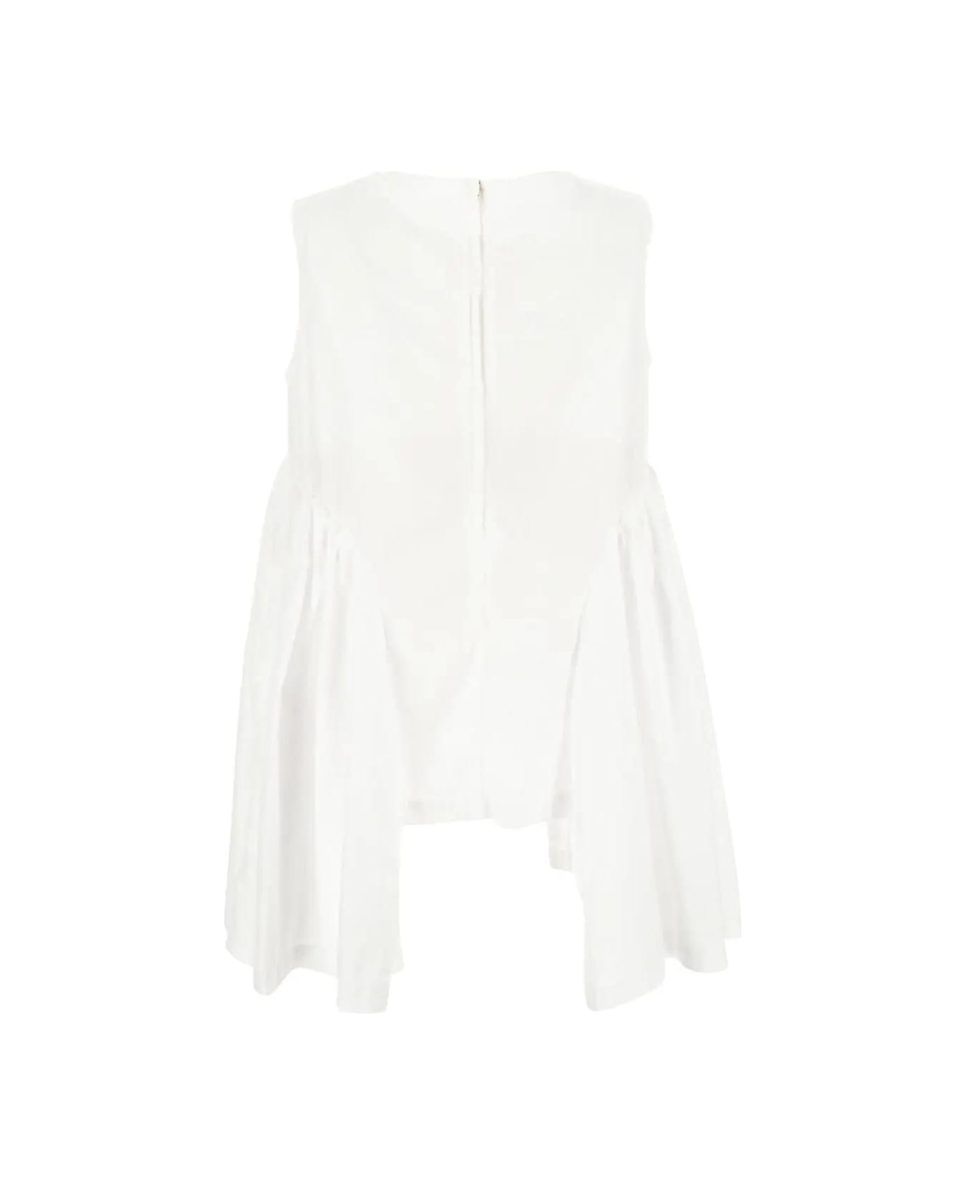 Comme des Garçons Sleeveless Top - White