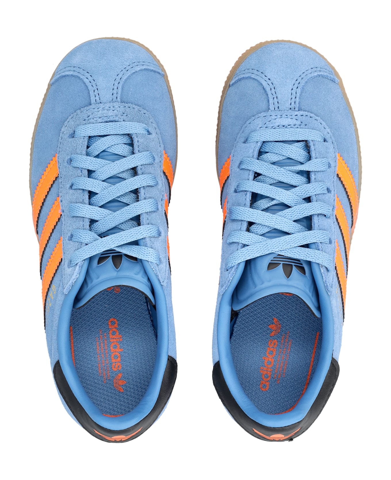 Adidas Originals Adidas Gazelle Kids Suede Sneakers - BLUE/ORANGE