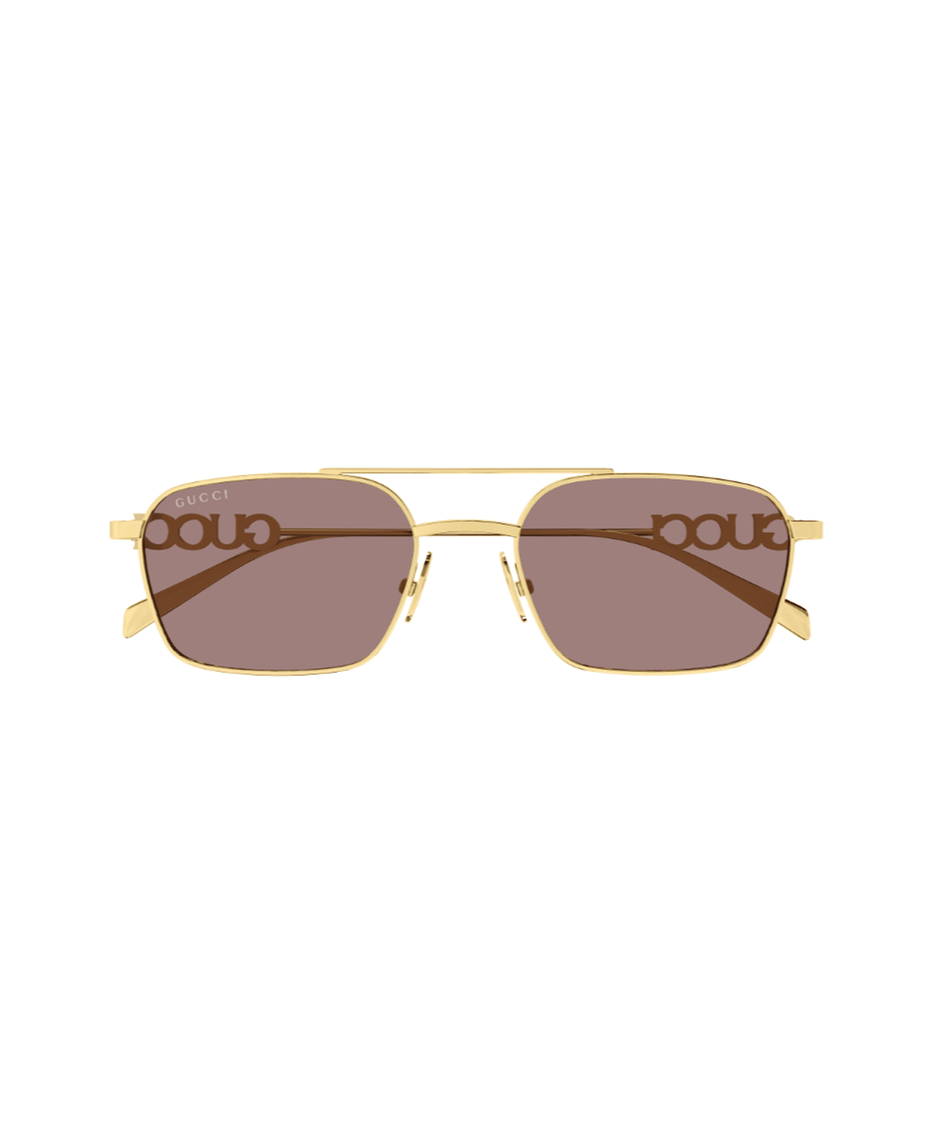 Gucci Eyewear Gucci Gg1804s Linea Name Of Brand 003 Gold Brown Sunglasses - Oro
