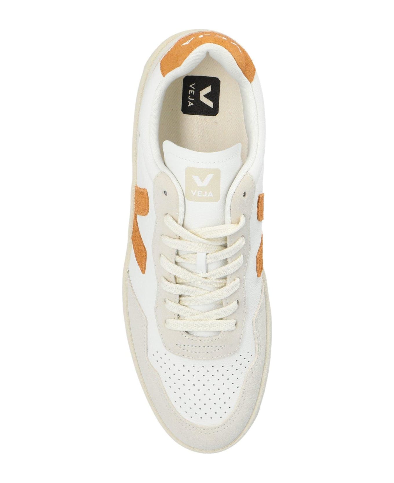 Veja V90 Lace-up Sneakers - WHITE