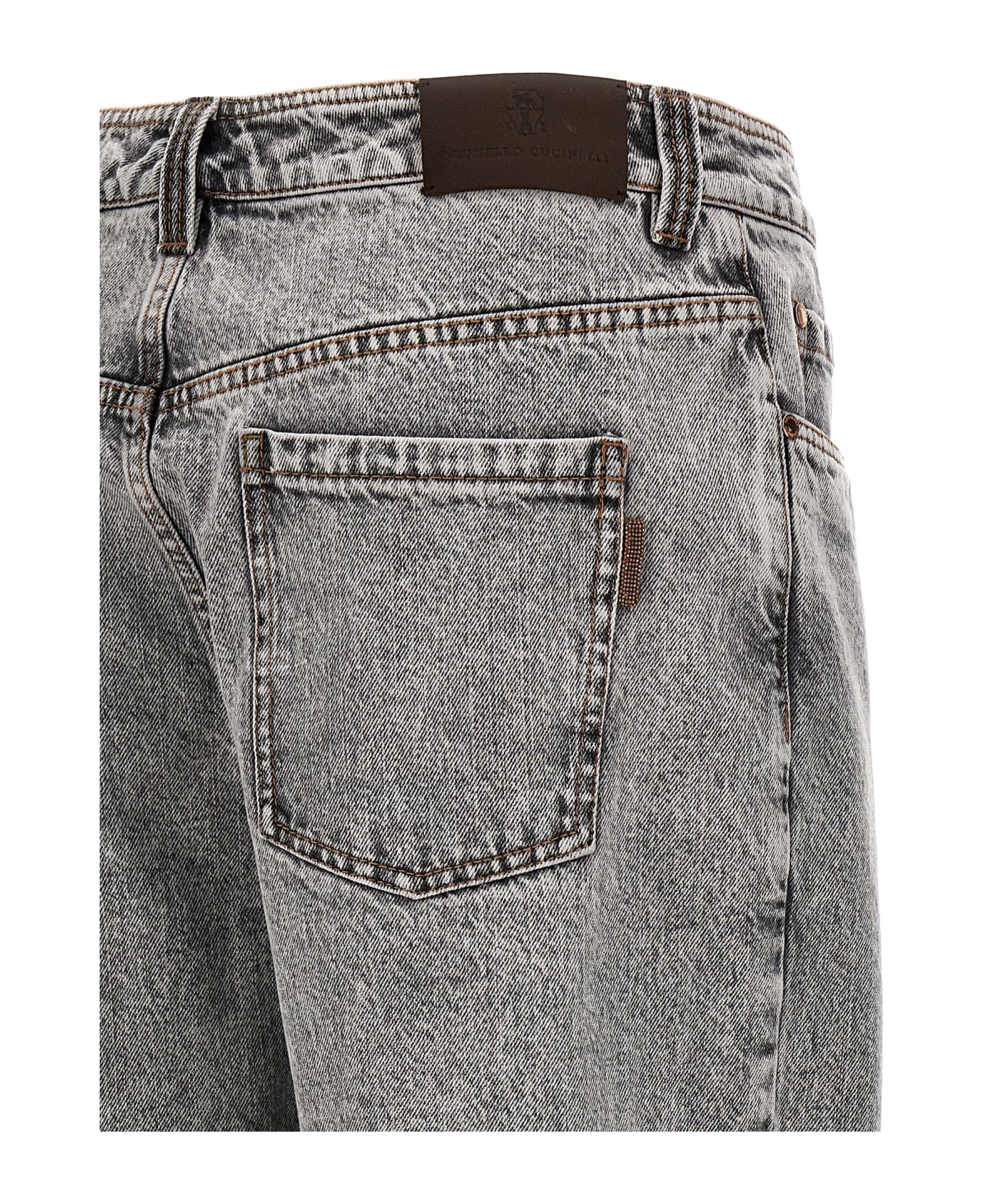 Brunello Cucinelli 'the Baggy' Jeans - Gray