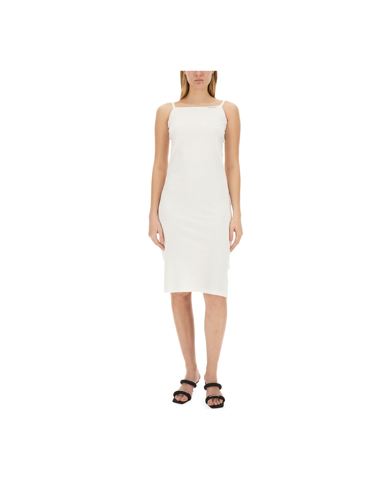 T by Alexander Wang Skinny Fit Dress - WHITE