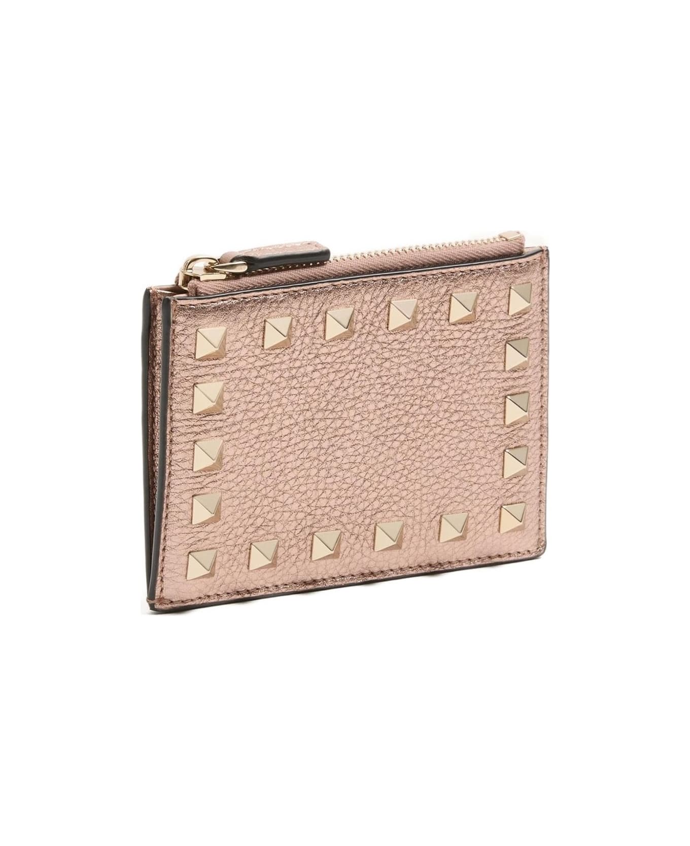Valentino Garavani Rockstud Leather Coin Purse - Pink