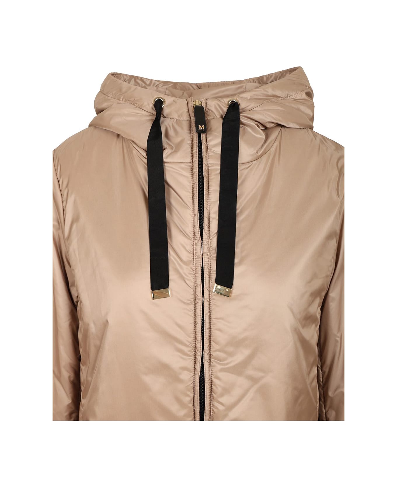 Max Mara The Cube Padded Jacket With Hood - Beige