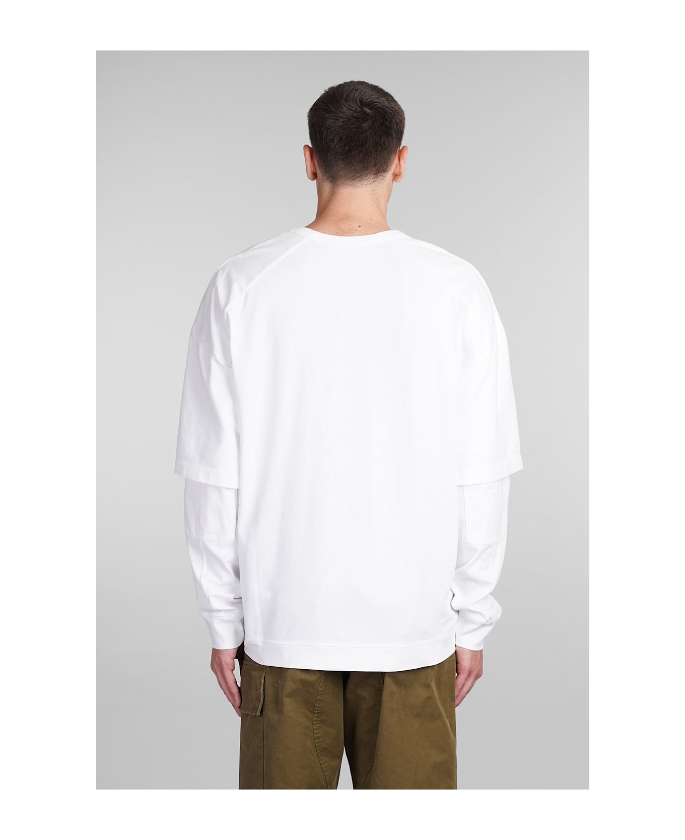 DARKPARK Theo T-shirt In White Cotton - white