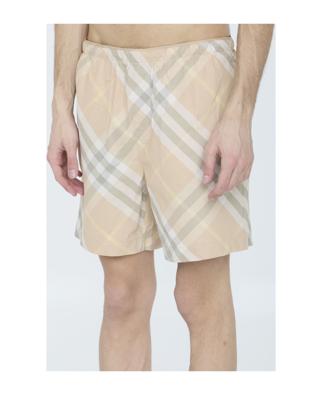 Burberry Check Swim Shorts - Flax ip check