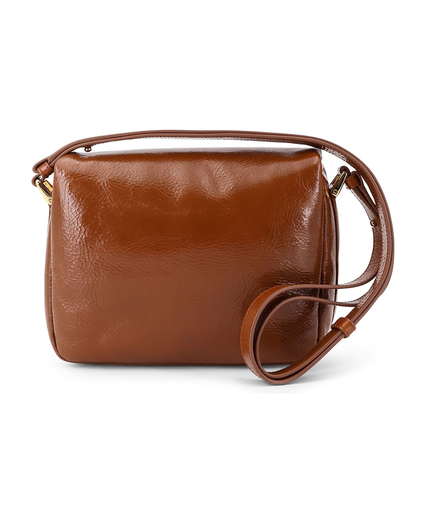 A.P.C. Grace Leather Shoulder Bag - BROWN