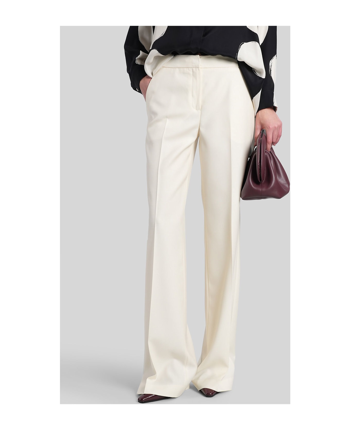 Gianluca Capannolo Valerie Pant Pants In Beige Wool - beige