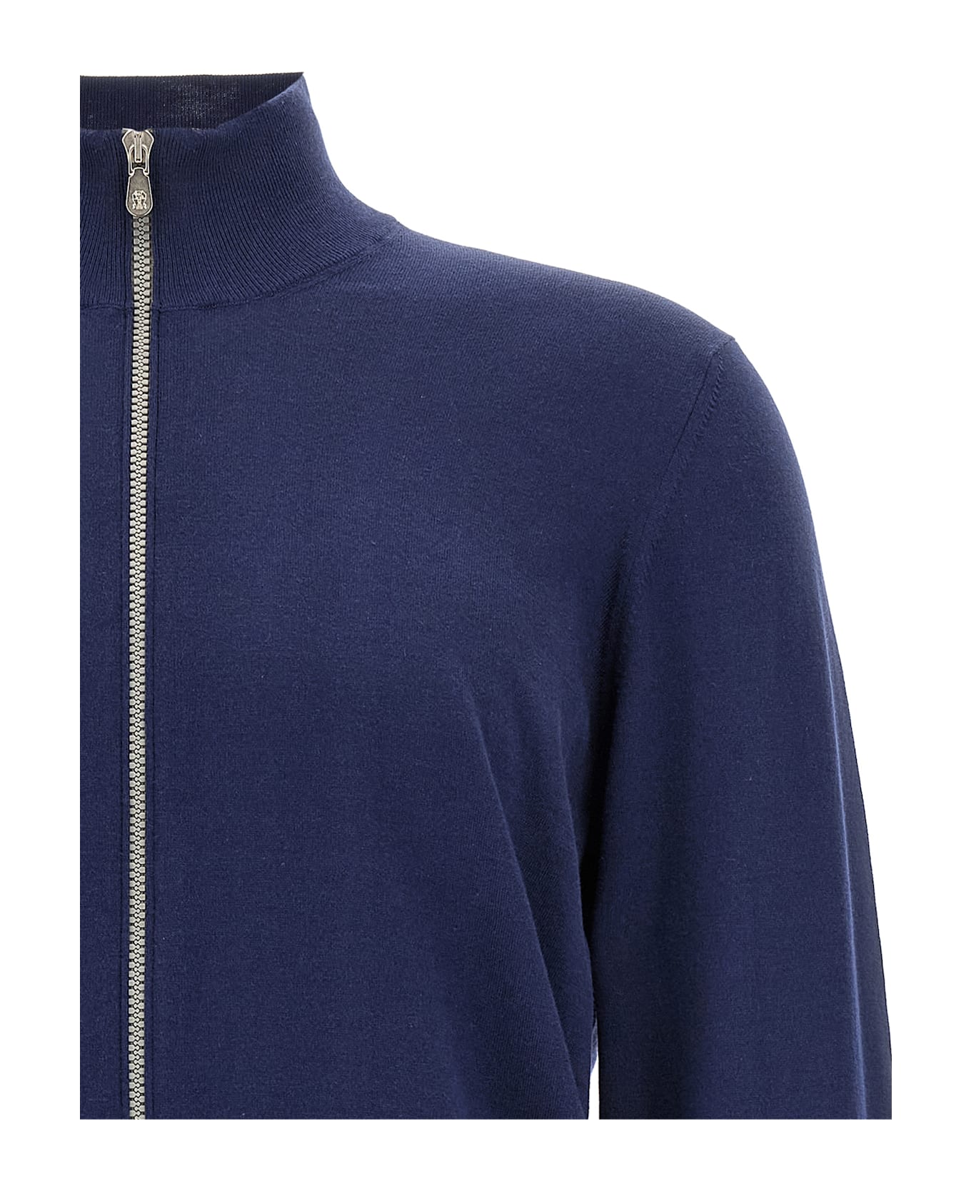 Brunello Cucinelli Cotton Cardigan - Blue
