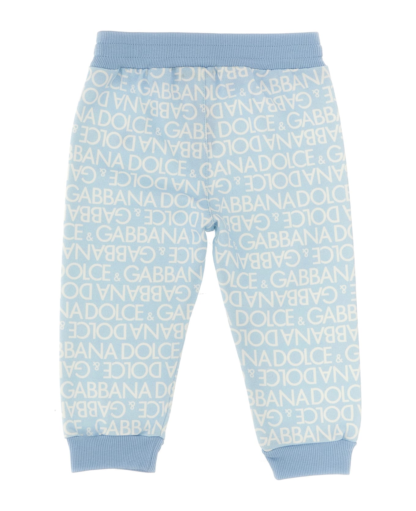 Dolce & Gabbana All Over Logo Joggers - Light Blue