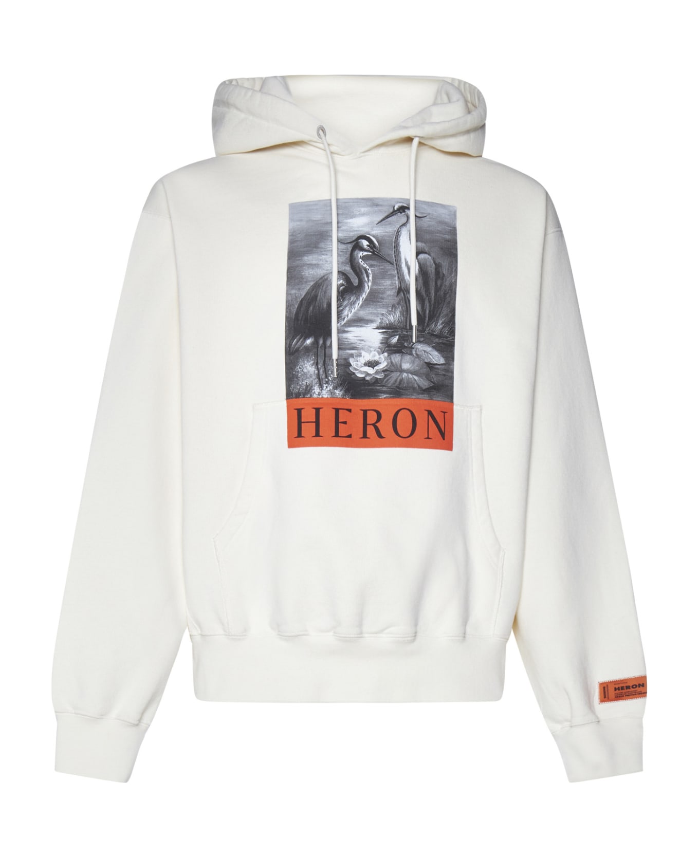 HERON PRESTON Hoodie With Print - White/black