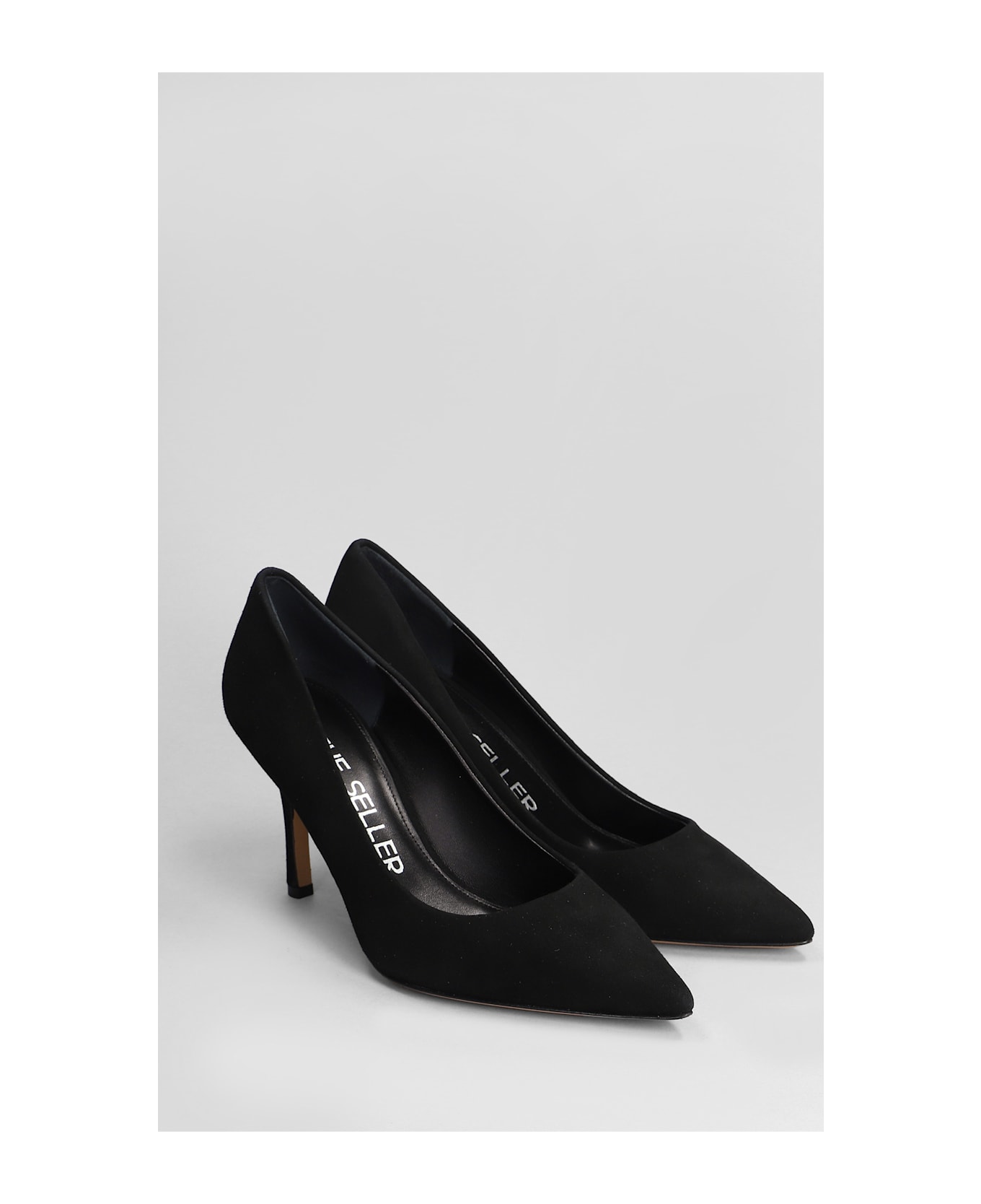 The Seller Pumps In Black Suede - black