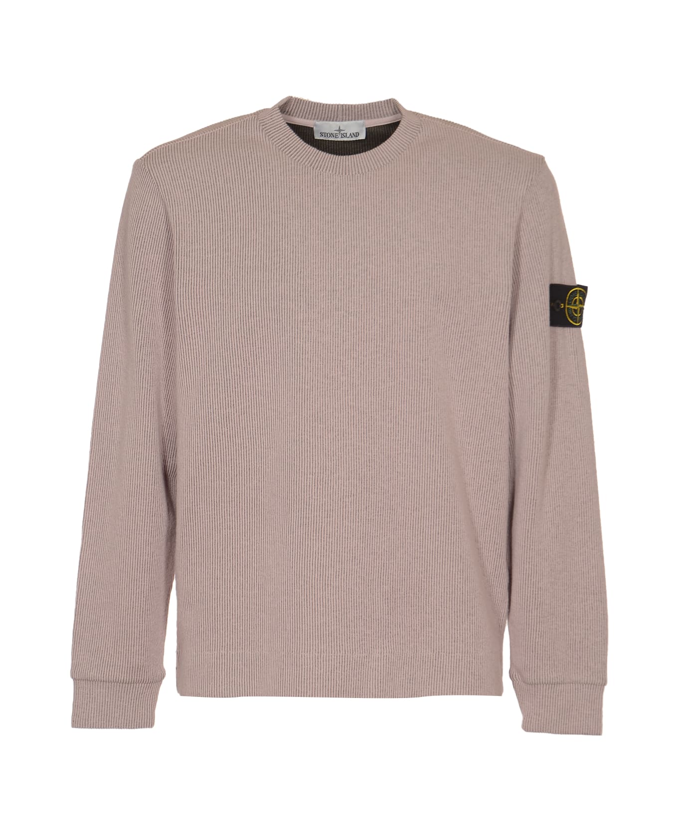 Stone Island Logo Sleeve Sweatshirt - Pink ニットウェア