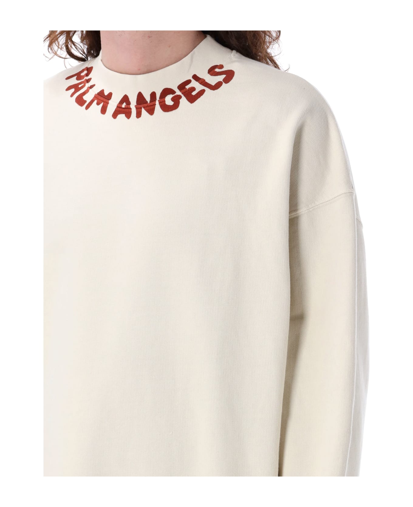 Palm Angels Seasonal Logo Sweatshirt - WHITE