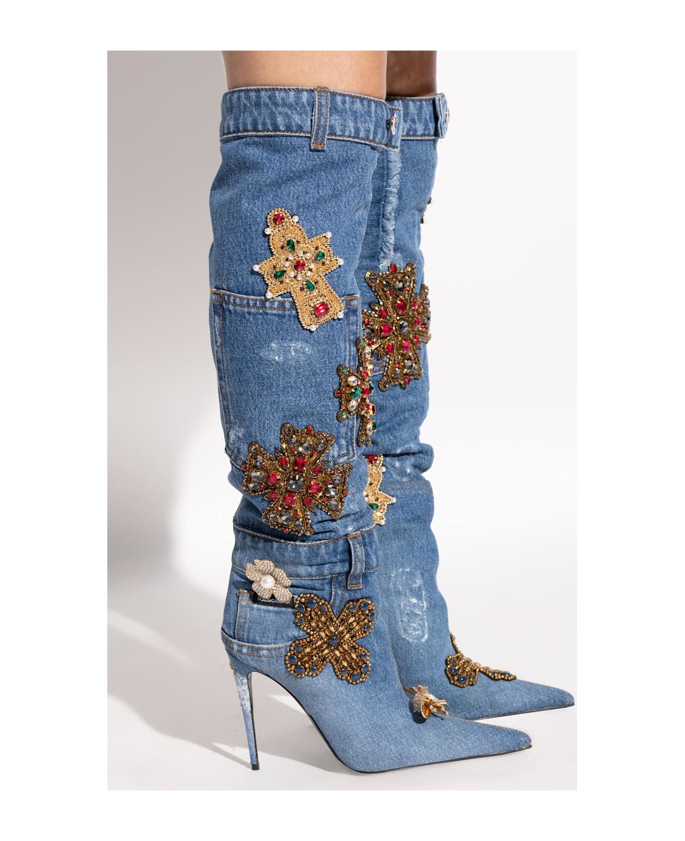 Dolce & Gabbana Heeled Boots - BLUE