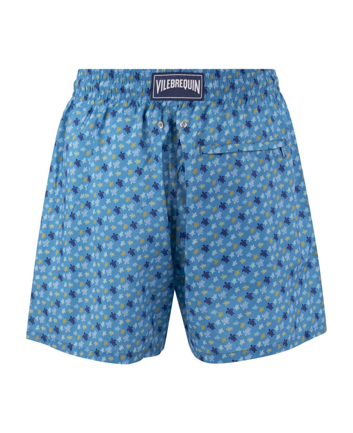 Vilebrequin Ultralight And Foldable Patterned Beach Shorts - Light Blue