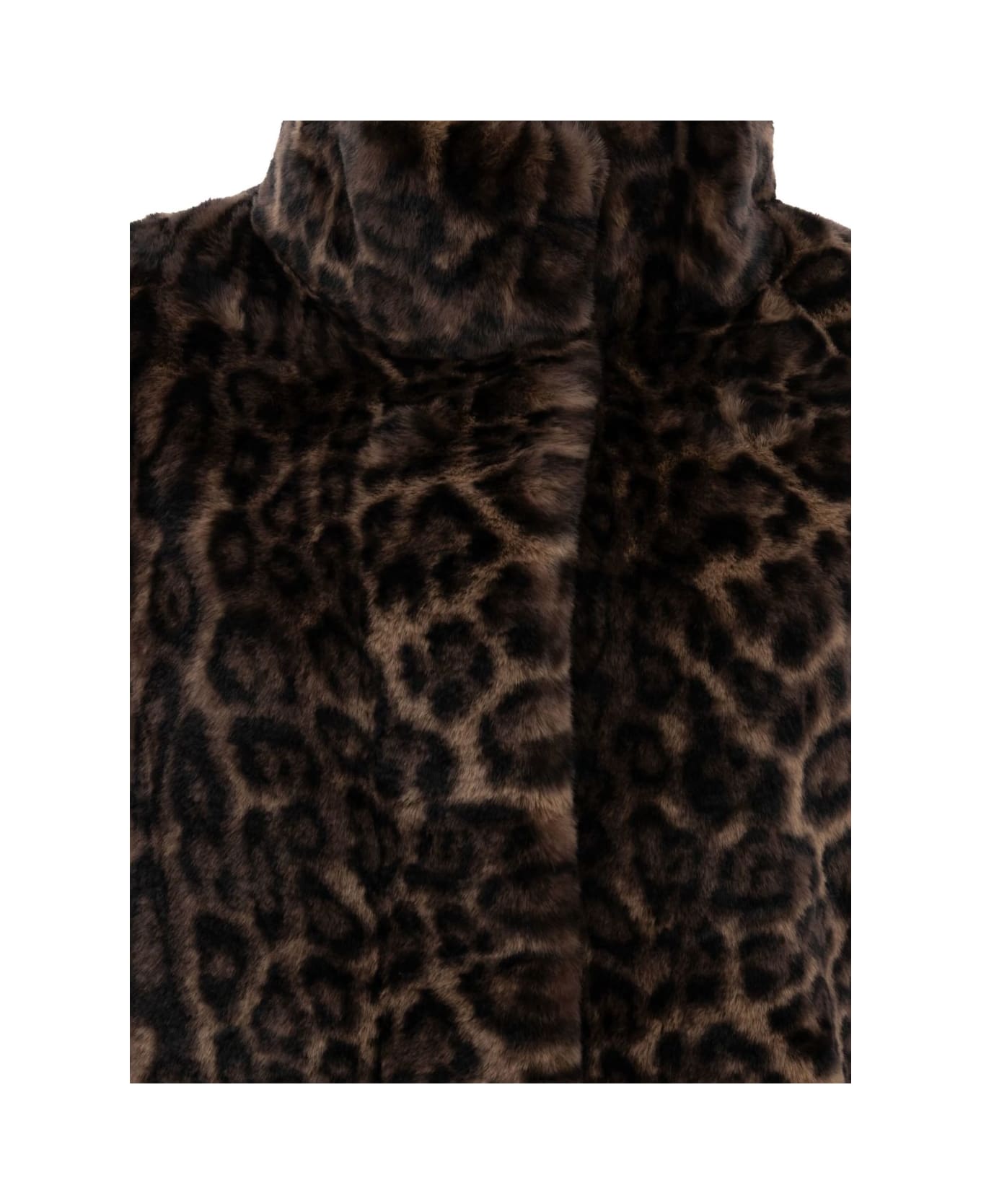 Apparis Blair Leopard Coat - Brown