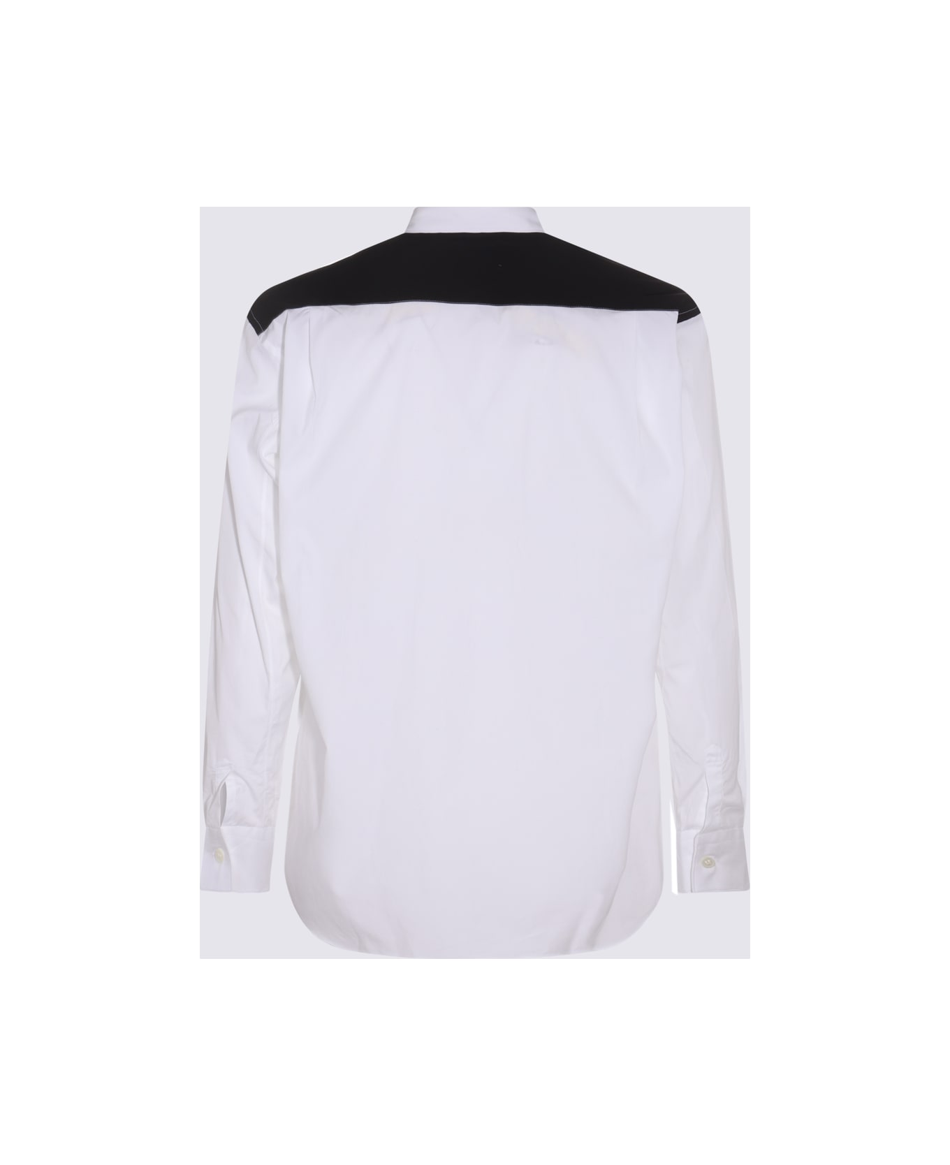 Comme des Garçons White And Black Cotton Fresh Shirt - White シャツ